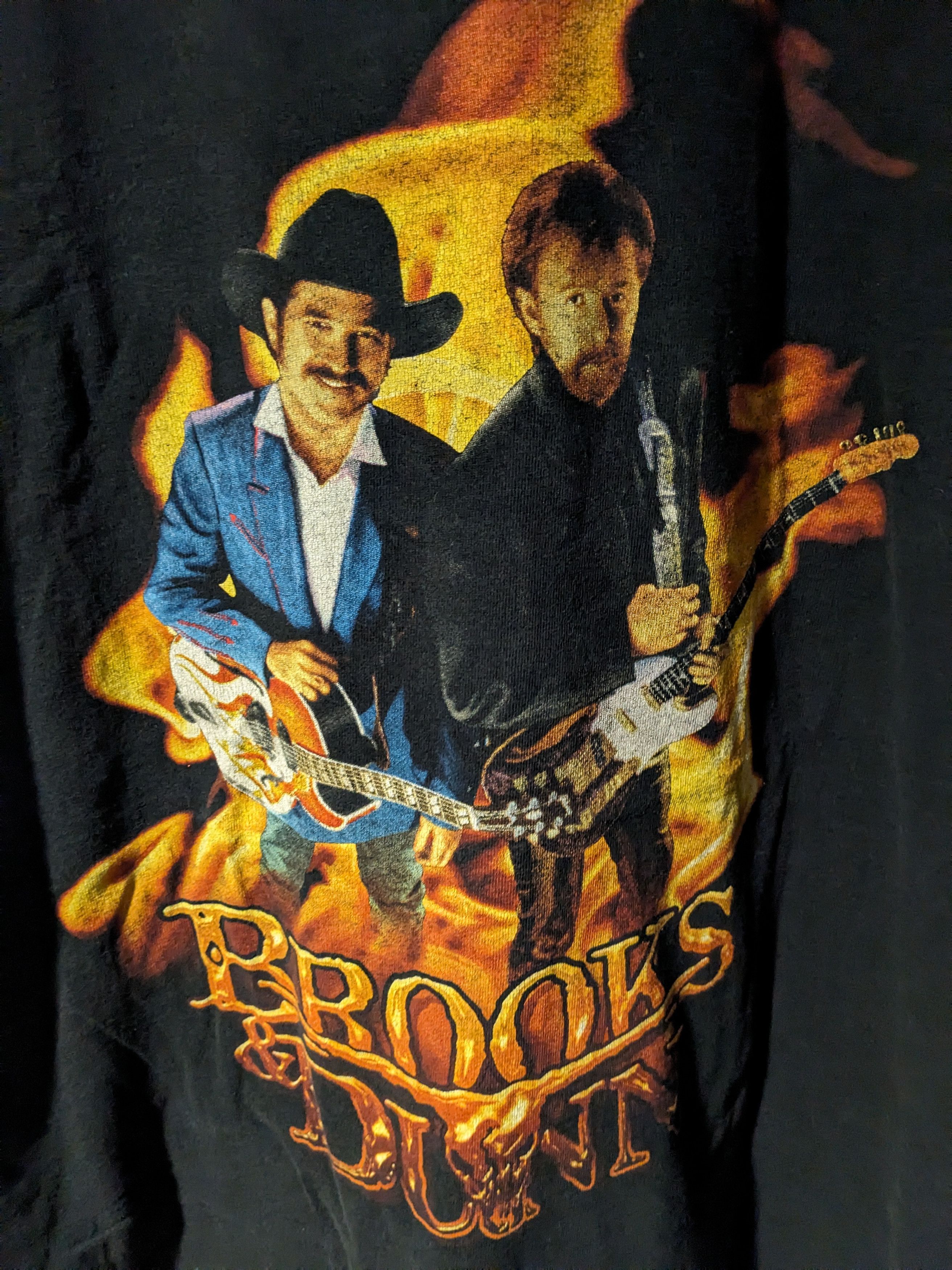 Band Tees × Vintage Vintage 90s Brooks & Dunn Country Tour Music Band T-Shirt Size US XL / EU 56 / 4 - 2 Thumbnail