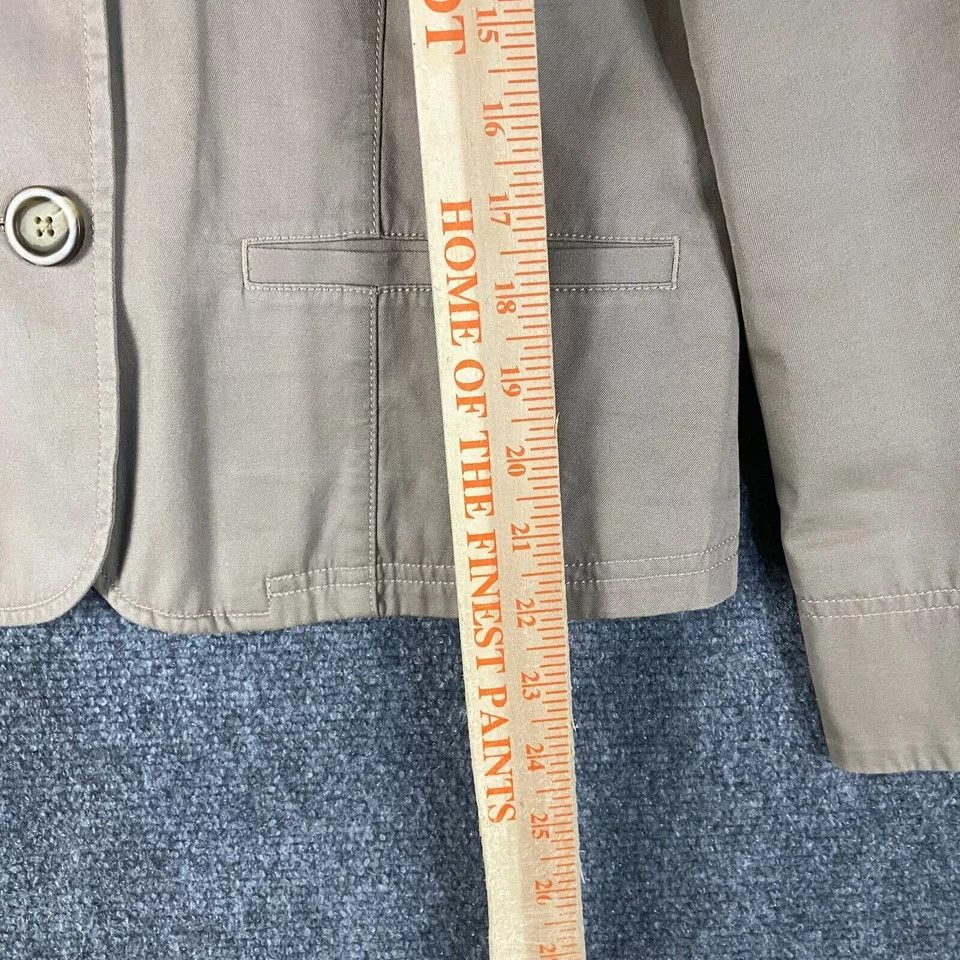 L.L. Bean LL Bean Coat Women's Size 10 Petite Tan 100% Cotton Adults Size L / US 10 / IT 46 - 5 Thumbnail