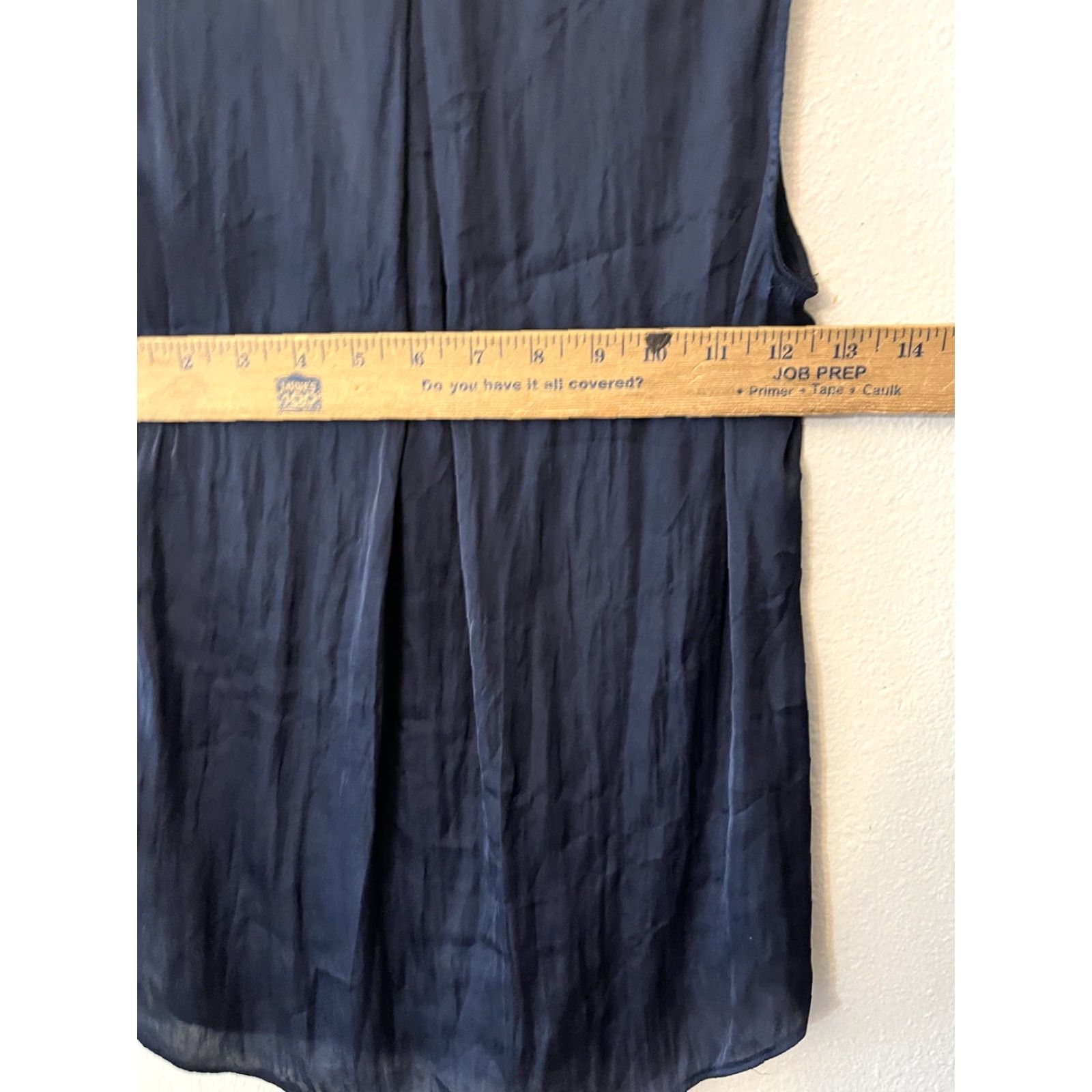Banana Republic Banana Republic Tank XS Navy Blue Polyester Classic V Neck Womens Size XS / US 0-2 / IT 36-38 - 4 Thumbnail