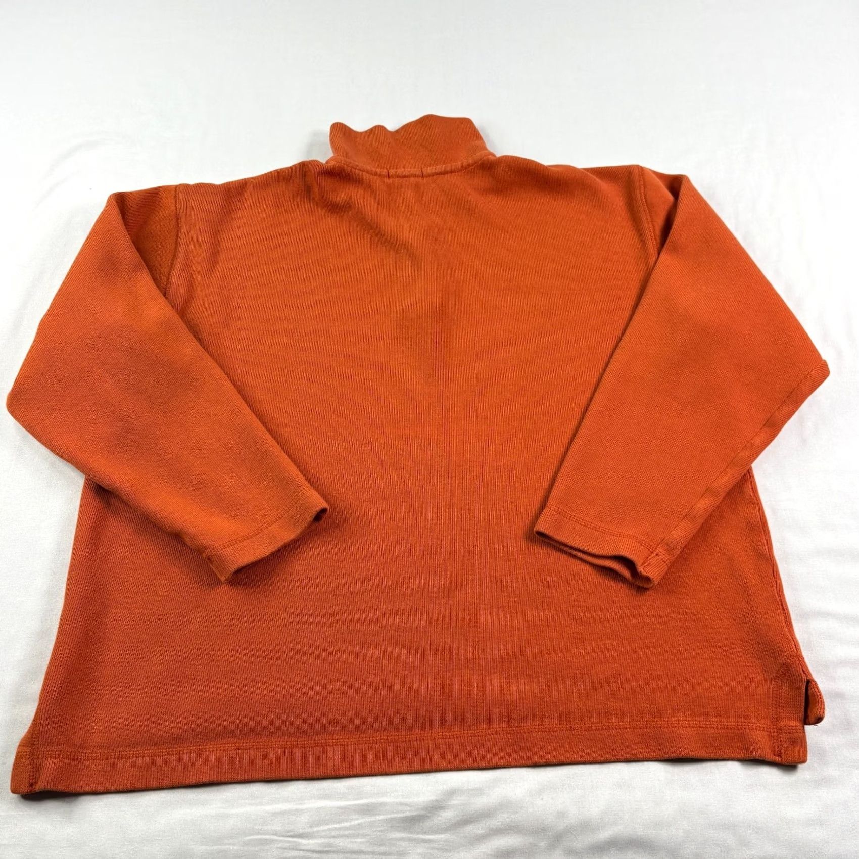 J.Crew VINTAGE J.CREW Oarsman Sweater Mens Small Orange 1/4 Zip Pullover Casual 90s Mens Size US S / EU 44-46 / 1 - 7 Thumbnail
