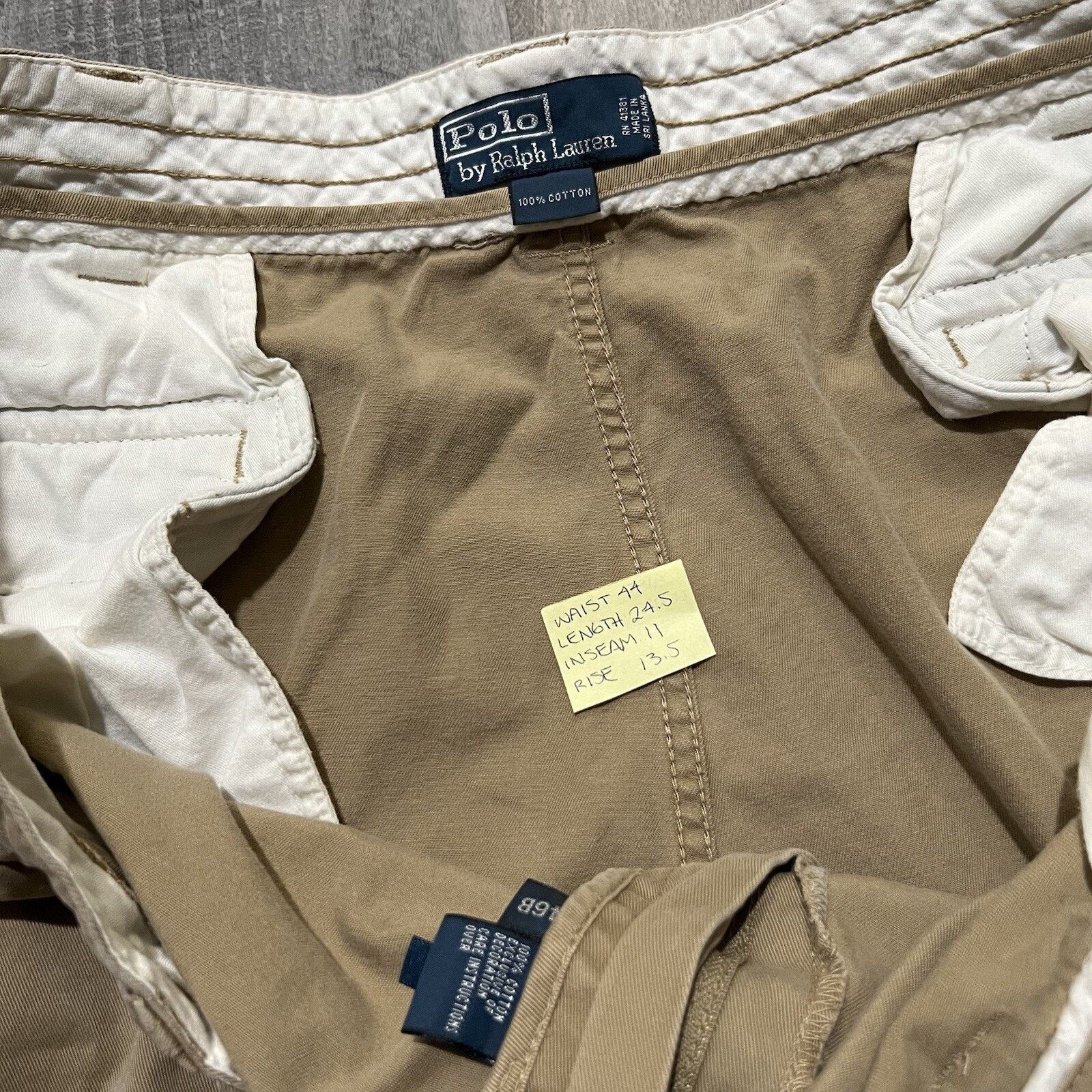 Polo Ralph Lauren Polo Ralph Lauren Cargo Shorts Khaki Casual Vintage Size US 34 / EU 50 - 4 Thumbnail