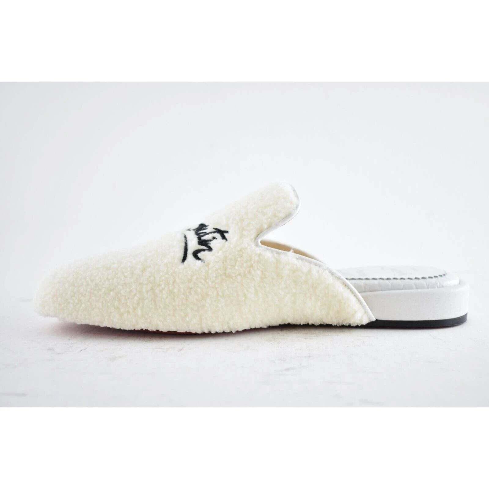 Christian Louboutin Christian Louboutin Navy Coolito Donna Flat White Logo Size US 11 / IT 41 - 9 Thumbnail