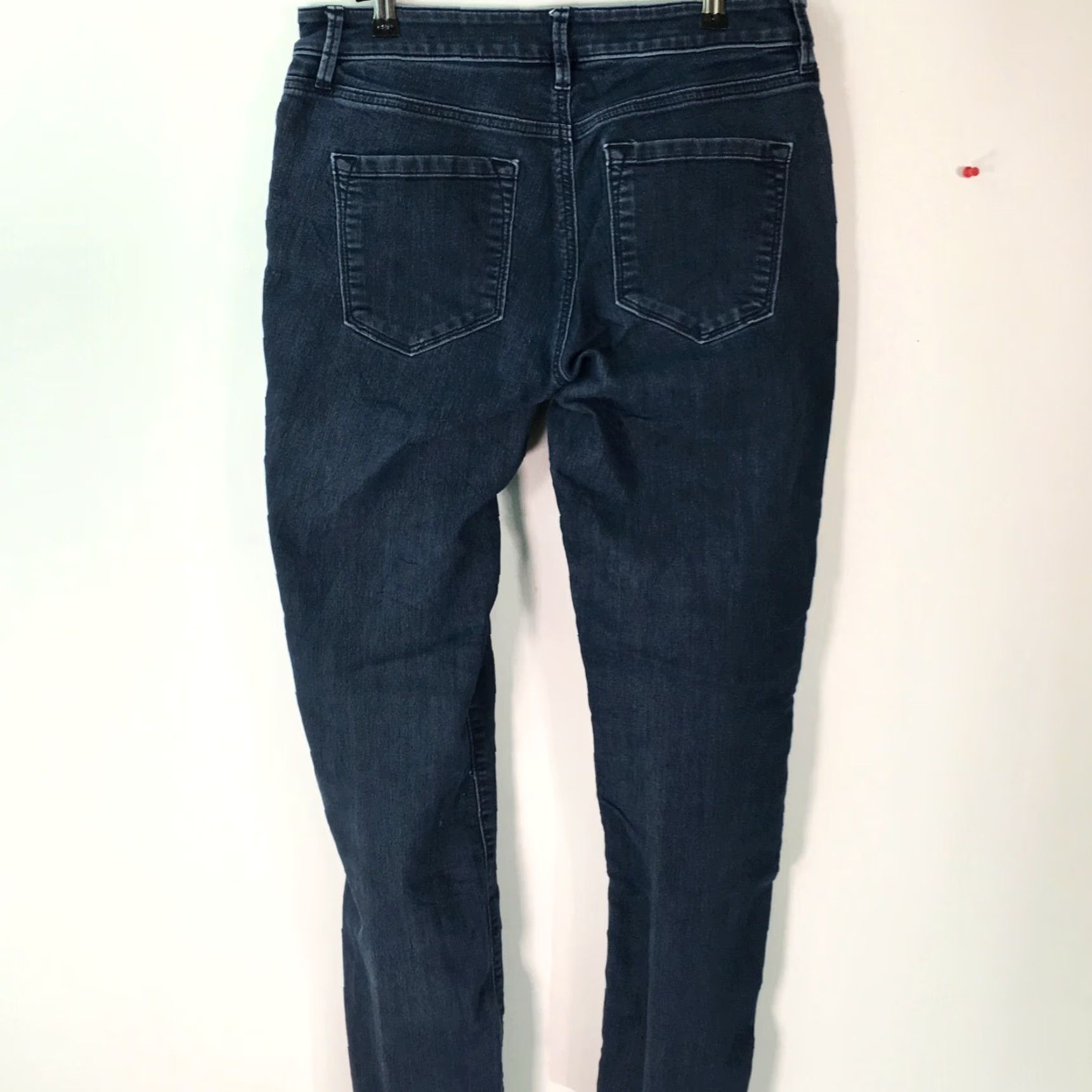 Loft LOFT Womens Curvy Stretch Blue Denim Skinny Jeans Size 29 32X30 Size 29" - 2 Thumbnail