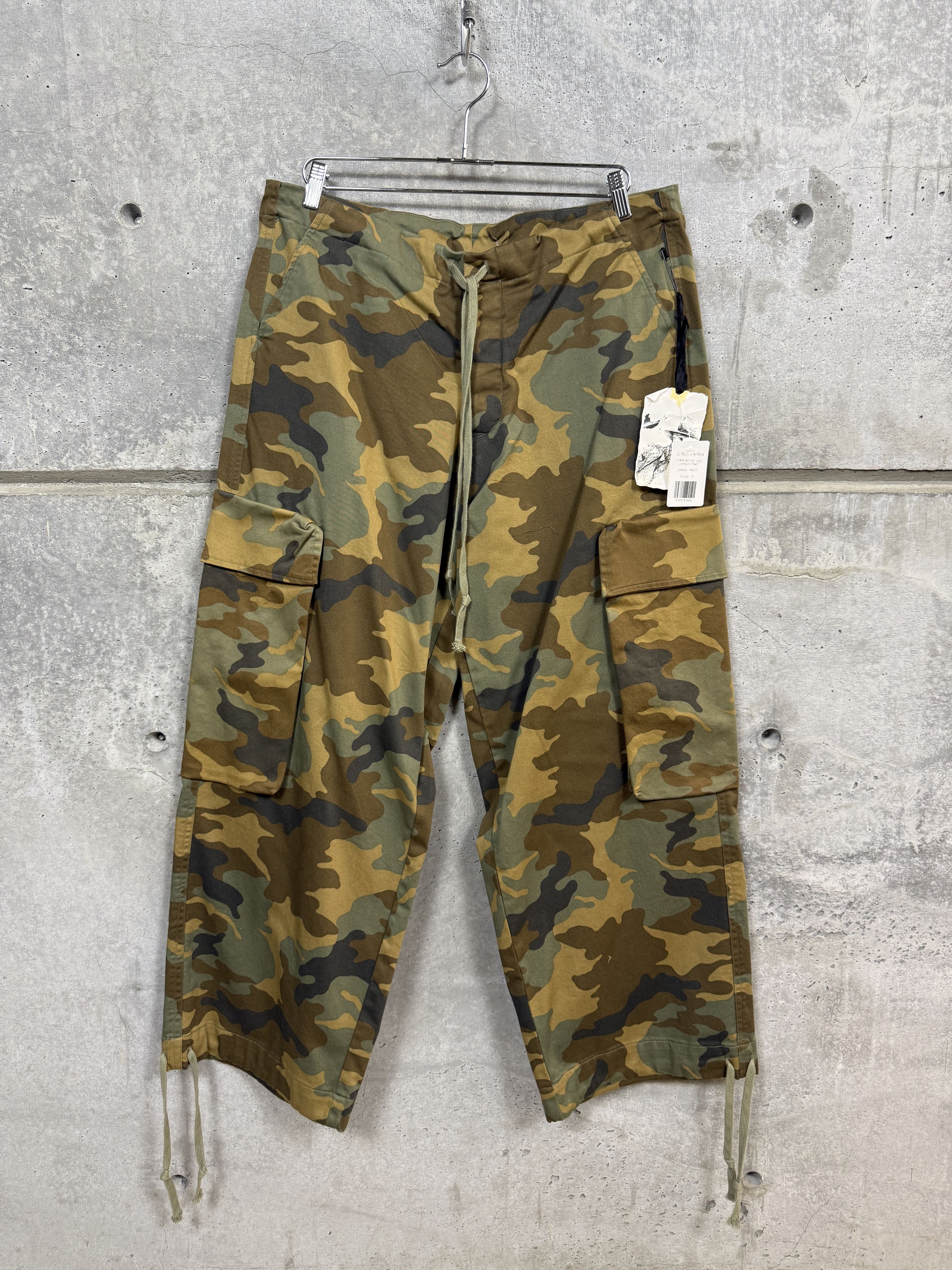Greg Lauren $935 Greg Lauren Wide-Leg Camo Cargo Pants Size US 34 / EU 50 - 7 Thumbnail