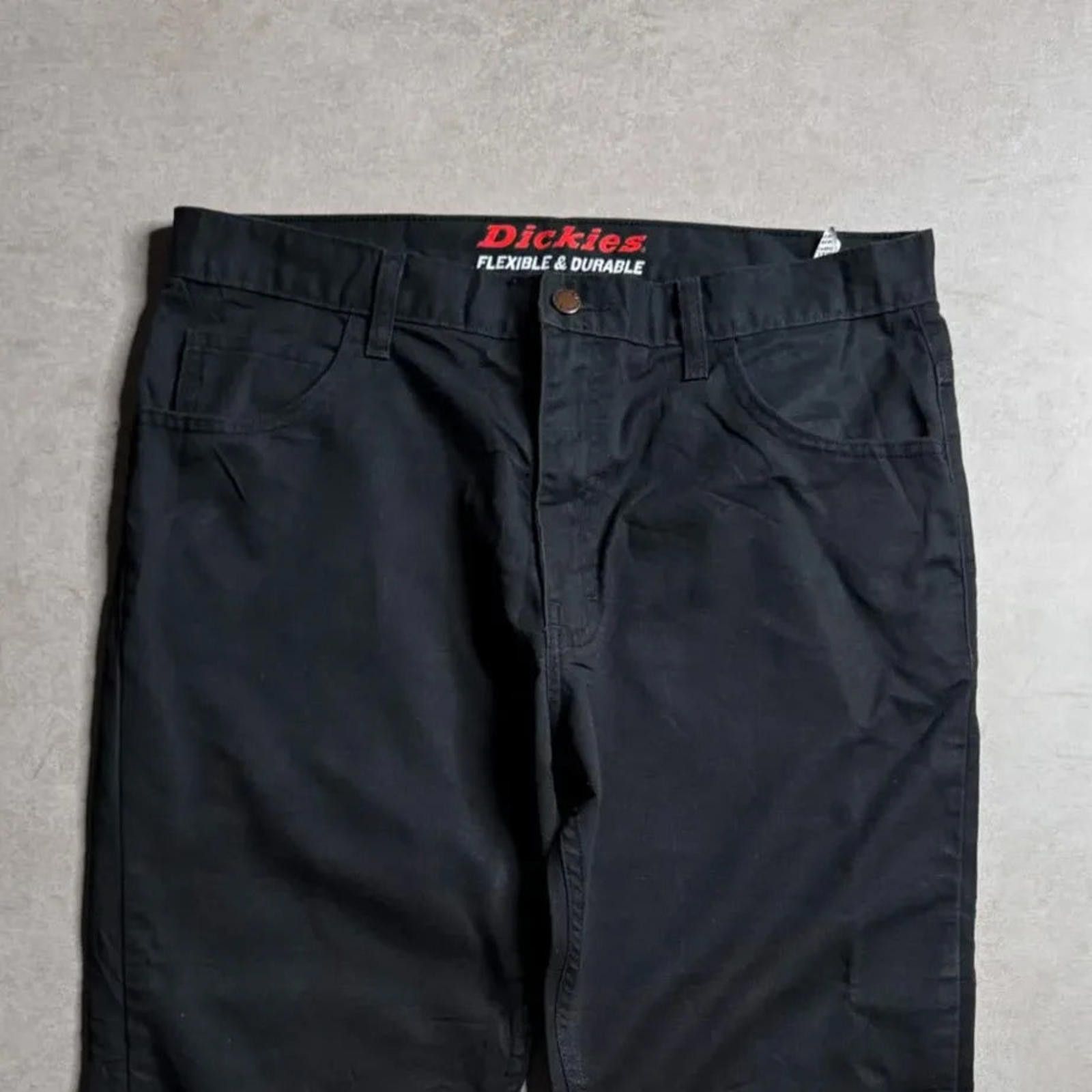 Dickies Vintage Dickies Black Pant - 34x30 Size US 34 / EU 50 - 3 Thumbnail