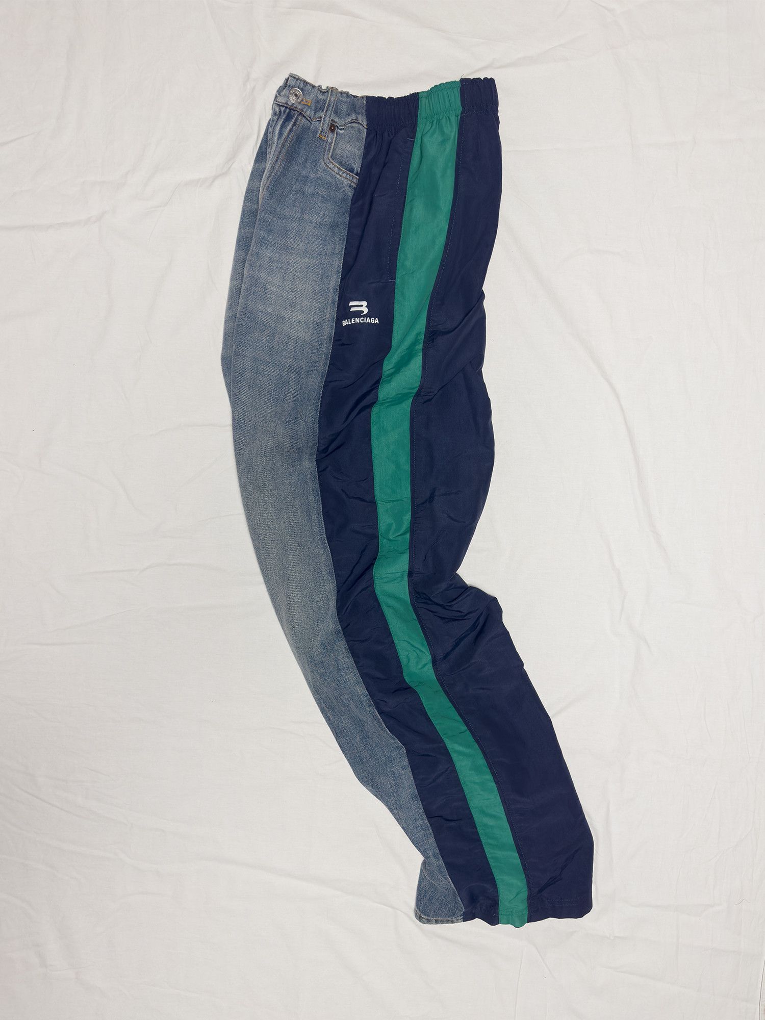 Balenciaga Hybrid Jeans x Track Pants | Made in Italy Size US 32 / EU 48 - 4 Thumbnail