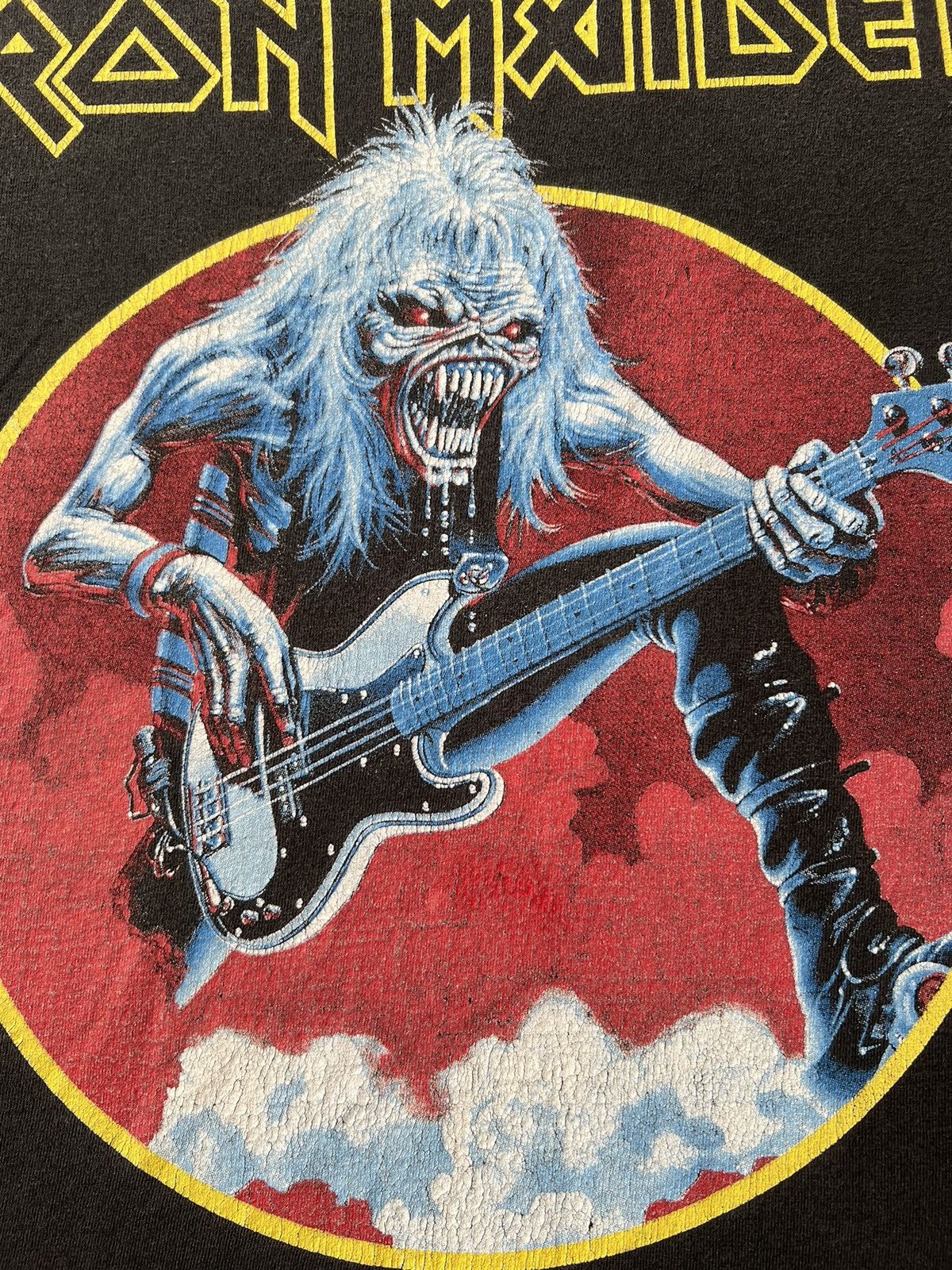 Band Tees Vintage 2000s Iron Maiden Black T-shirt Size US L / EU 52-54 / 3 - 6 Thumbnail