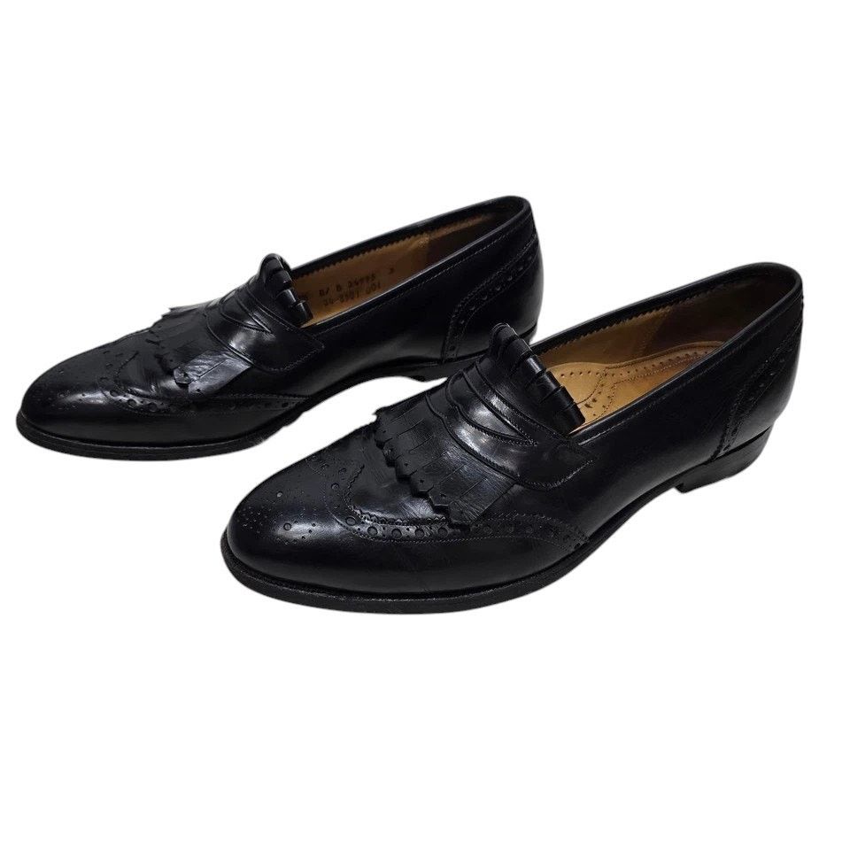 Johnston & Murphy JOHNSTON & MURPHY Aristocraft Kiltie Dress Loafers Wingtip Size US 9.5 / EU 42-43 - 3 Thumbnail