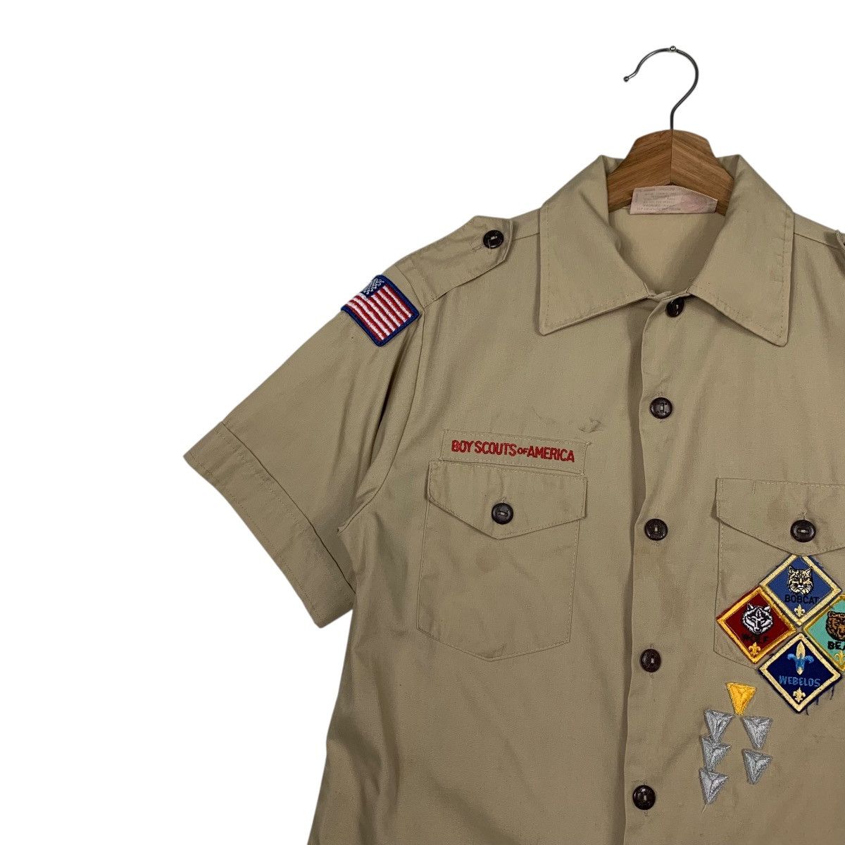 Vintage 90’s BOY SCOUTS of AMERICA Usa Made Shirt Youth L #2353-C105 Size US L / EU 52-54 / 3 - 6 Thumbnail