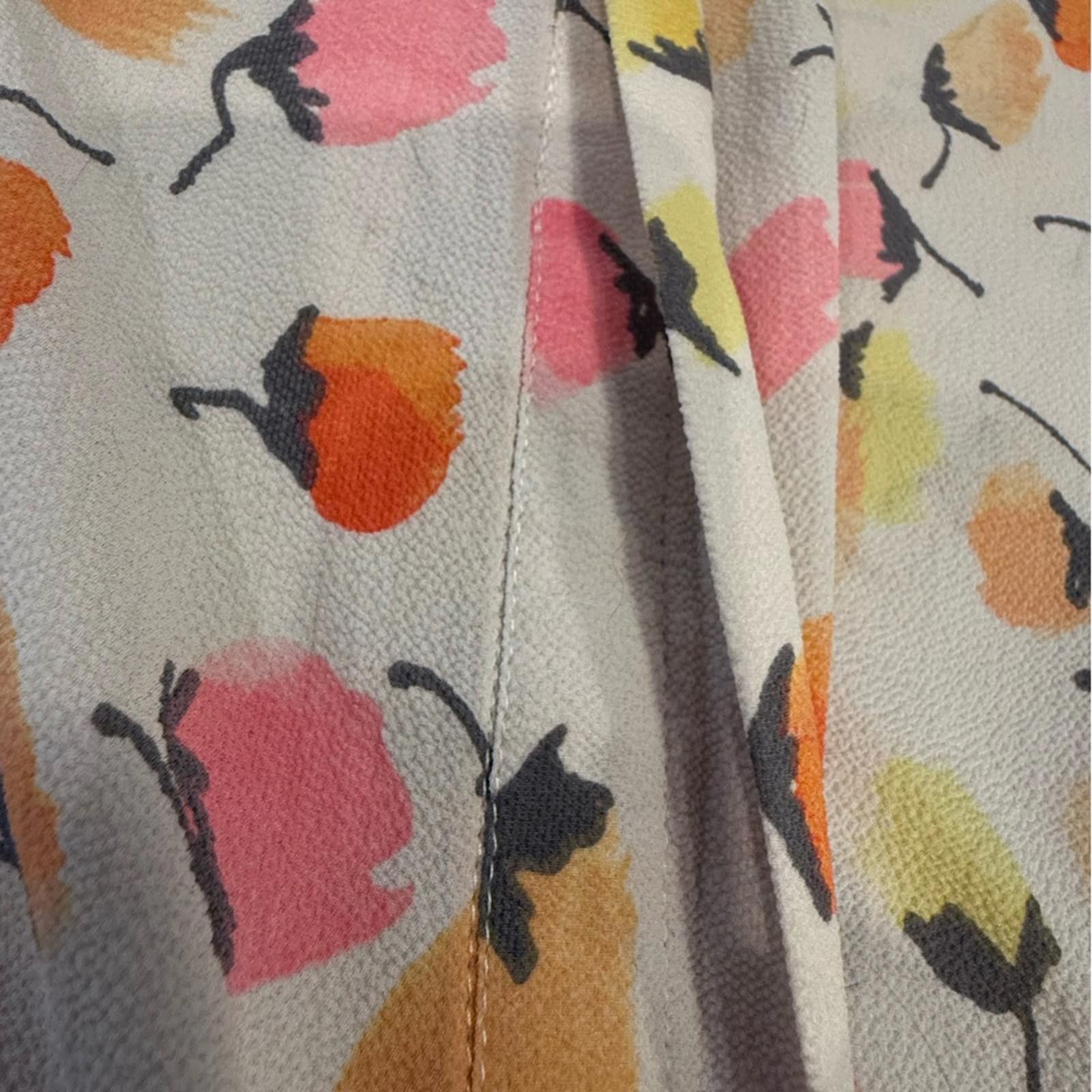 Celine C&E pastel floral crop sleeve top SZ M Size M / US 6-8 / IT 42-44 - 5 Thumbnail