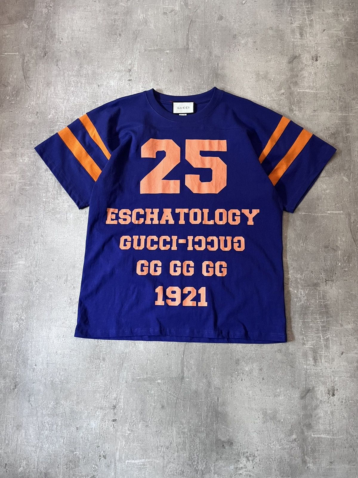 Gucci Gucci 25 Eschatology Blind For Love purple blue T-shirt Size US L / EU 52-54 / 3 - 1 Thumbnail