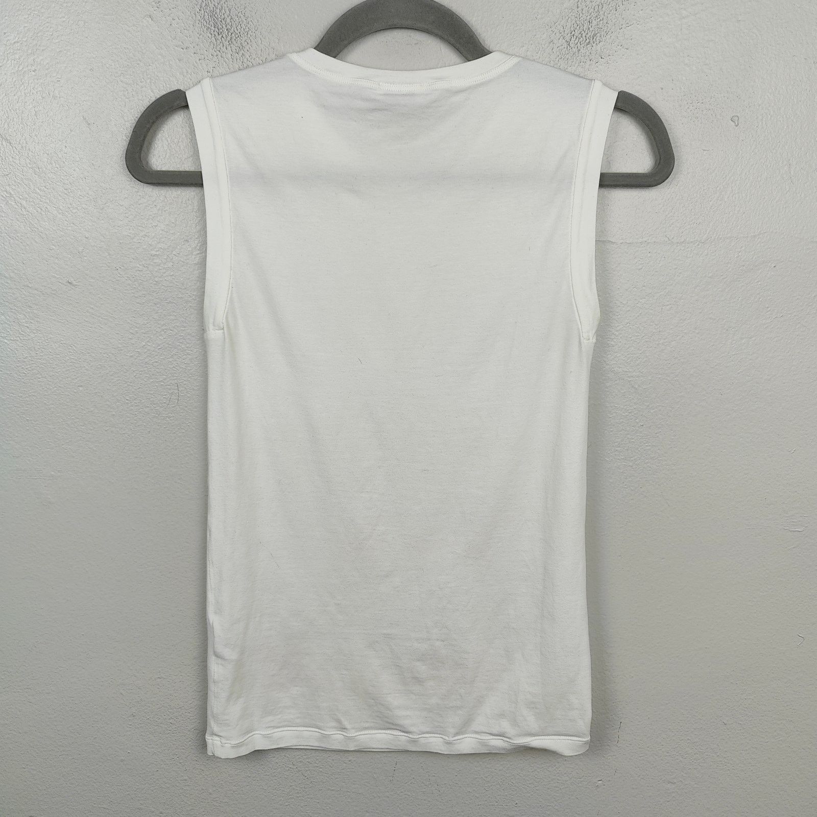 Brunello Cucinelli Brunello Cucinelli Tank Top Womens XS White Preppy Crewneck Size XS / US 0-2 / IT 36-38 - 7 Thumbnail