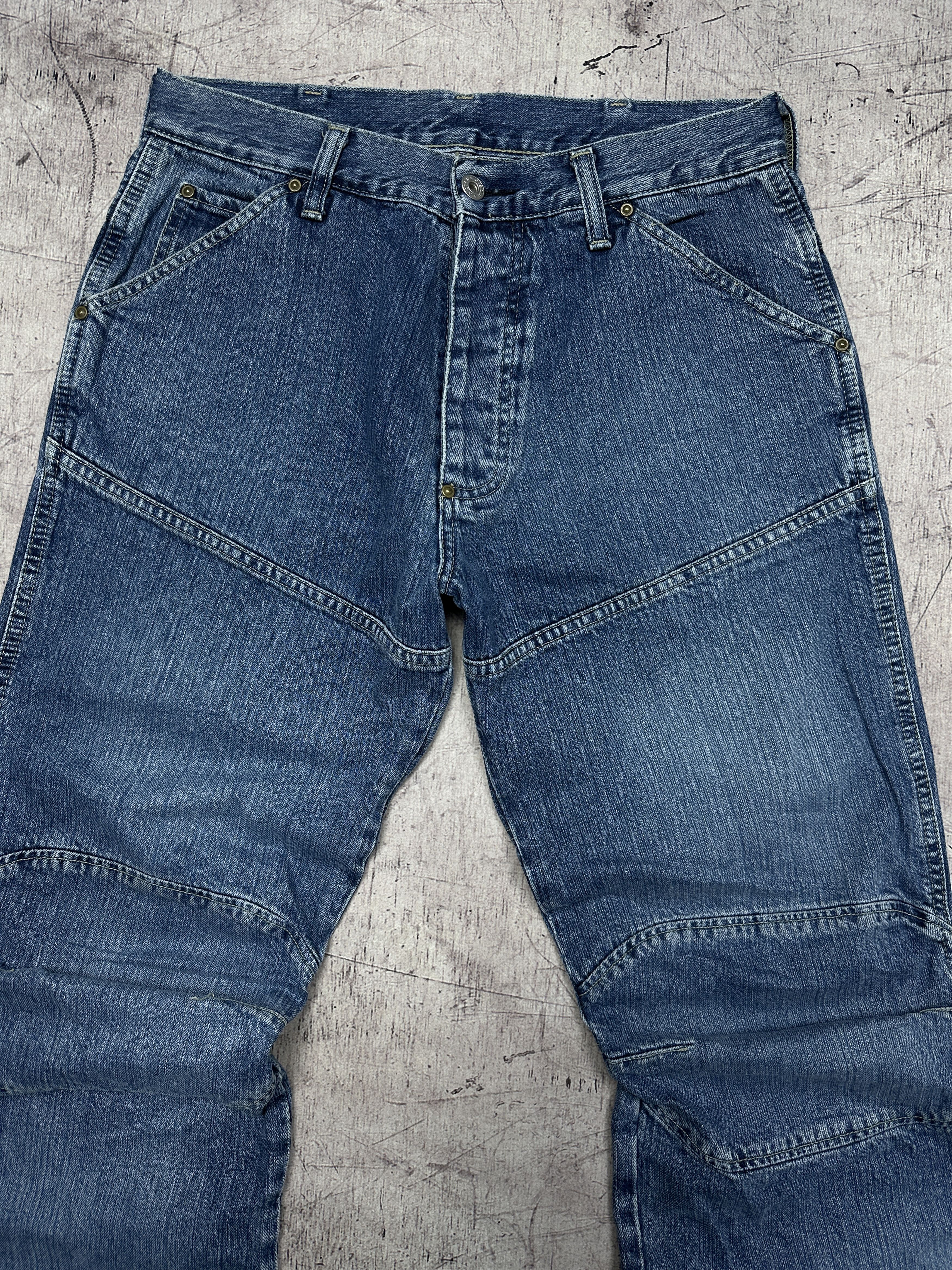G-Star G Star Raw Vintage Mens Elwood Denim Pants Double Knee Jeans Size US 31 - 2 Thumbnail