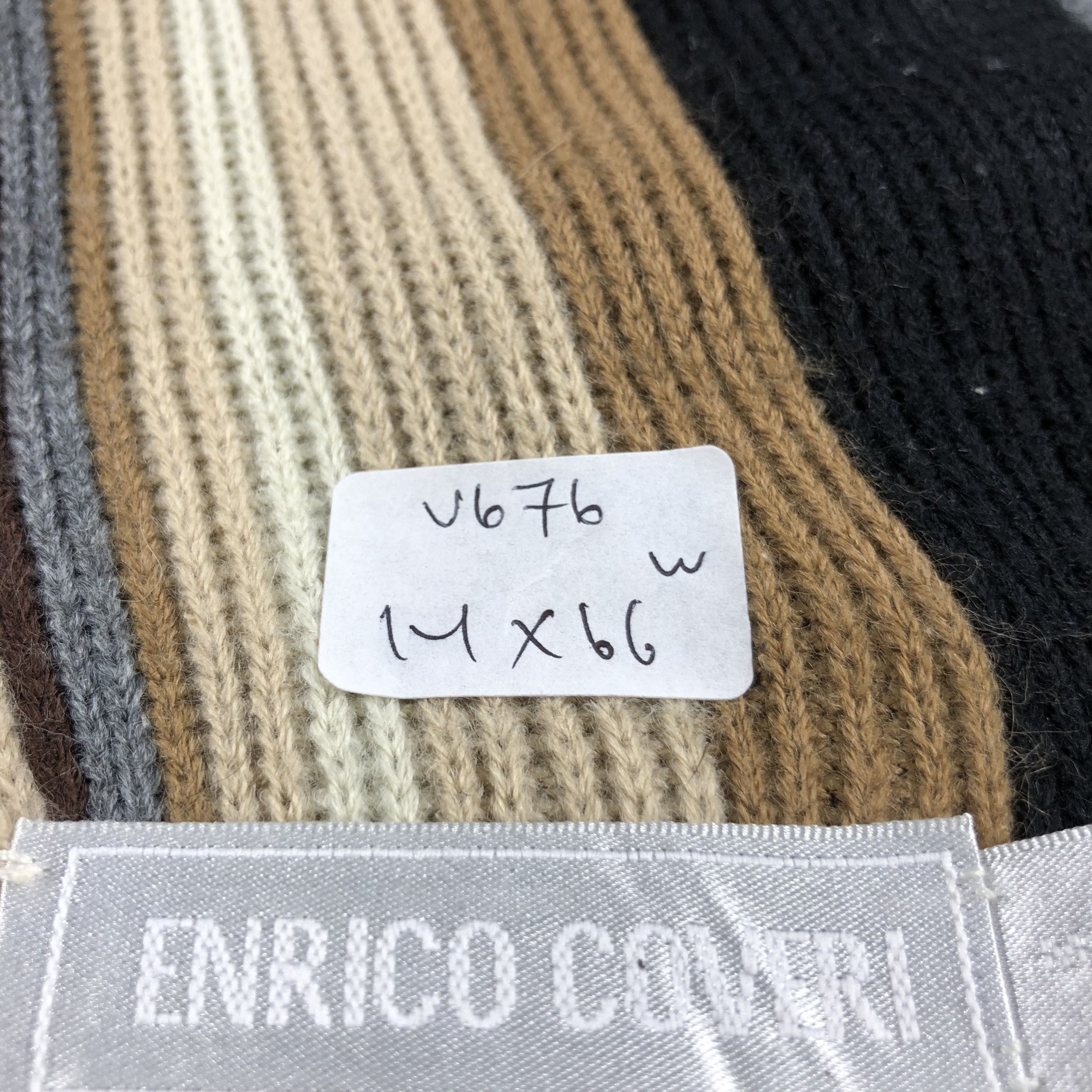 Enrico Coveri Enrico Coveri Striped Knit Scarf Muffler V676 Size ONE SIZE - 7 Thumbnail