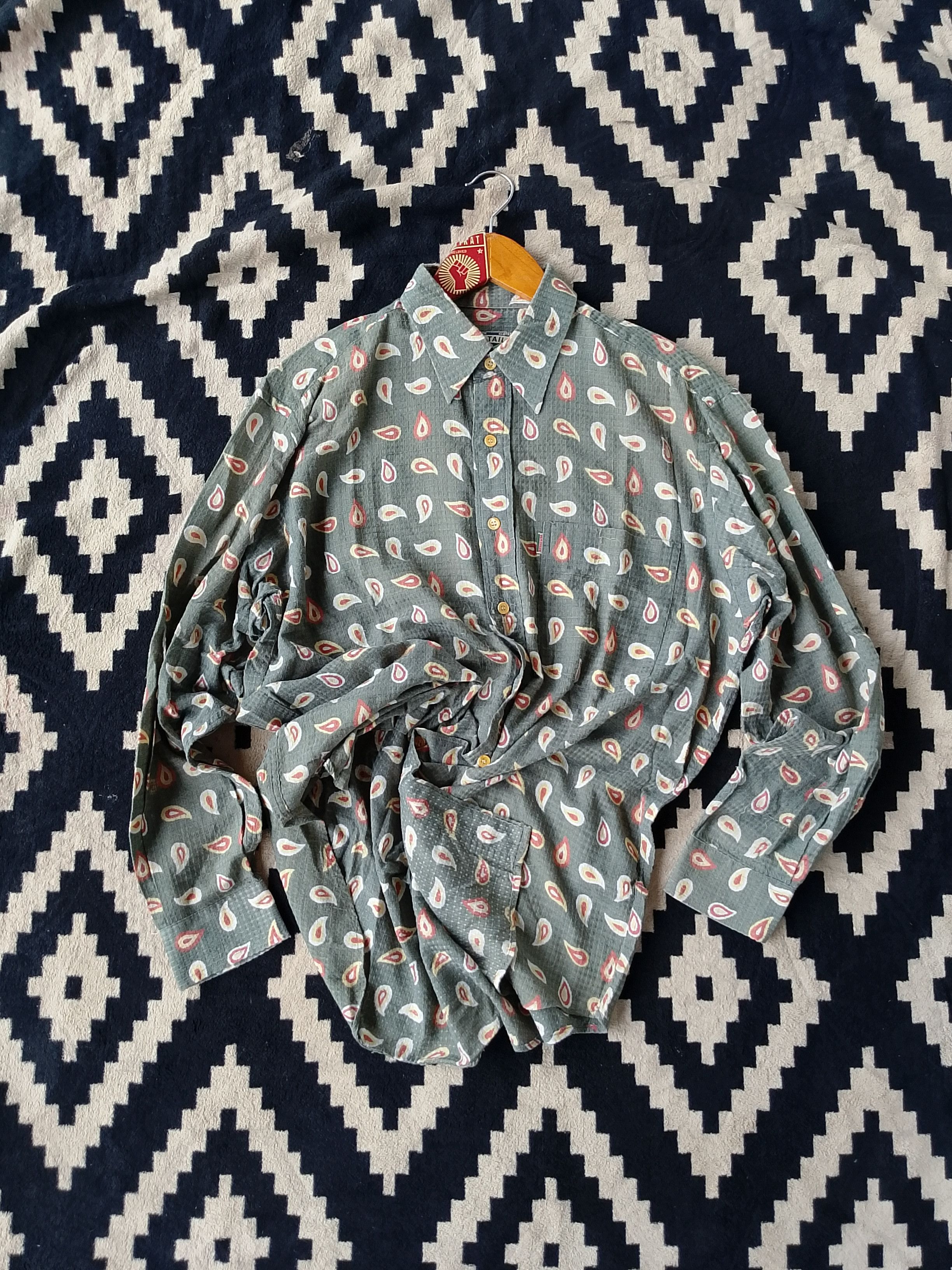 Tom Tailor Vintage Tom Tailor Supreme Fit Paisley Shirt Size US L / EU 52-54 / 3 - 1 Thumbnail