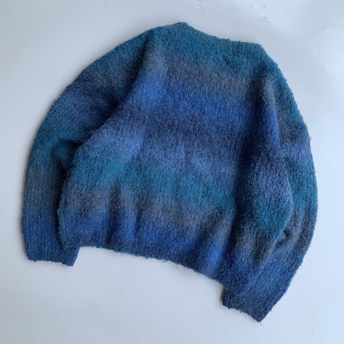 Designer Knitwear vintage gradient striped mohair wool by Dazy-Less Size US L / EU 52-54 / 3 - 5 Thumbnail