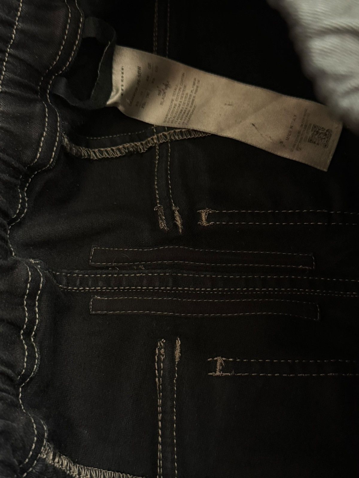 Rick Owens SBW Heavy Wax Thick Creatch Cargos Size US 30 / EU 46 - 9 Thumbnail
