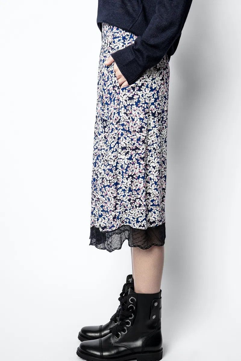 Zadig & Voltaire ZADIG & VOLTAIRE JENNY PRINT BEGONIA SKIRT Size 26" / US 2 / IT 38 - 13 Thumbnail