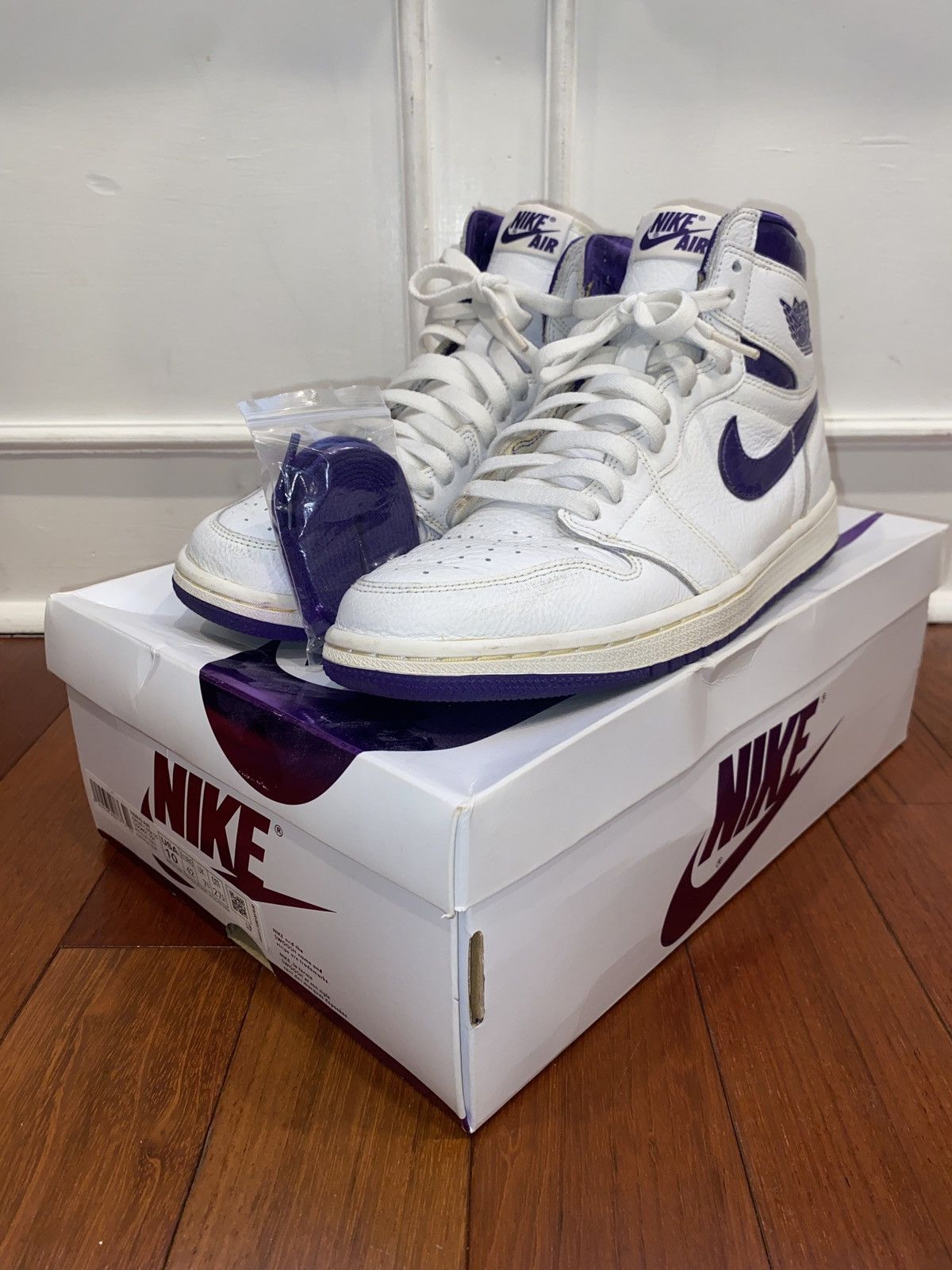 Jordan Brand × Nike Jordan 1 Retro High “Court Purple” Size US 9 / EU 42 - 7 Thumbnail