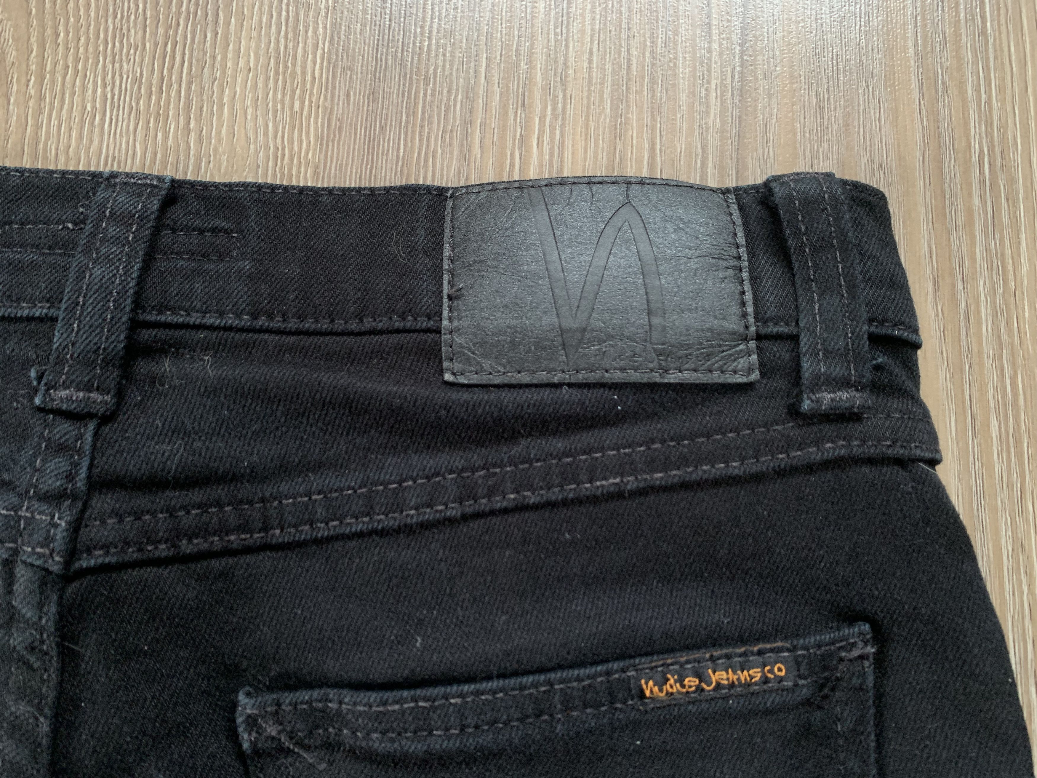 Nudie Jeans Mens Nudie Jeans Co Black Stretch Jeans Size US 30 / EU 46 - 7 Thumbnail