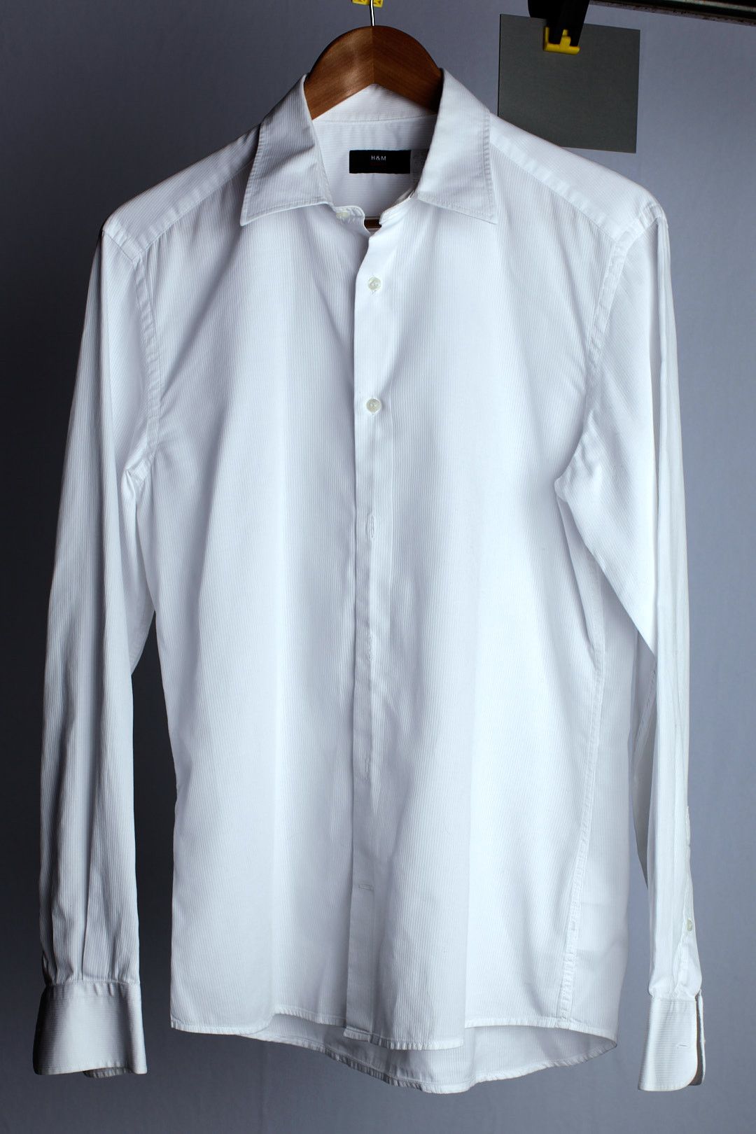 H&M H&M Slim Fit long sleeve white stripe button-down shirt Size US XXS / EU 40 - 1 Thumbnail