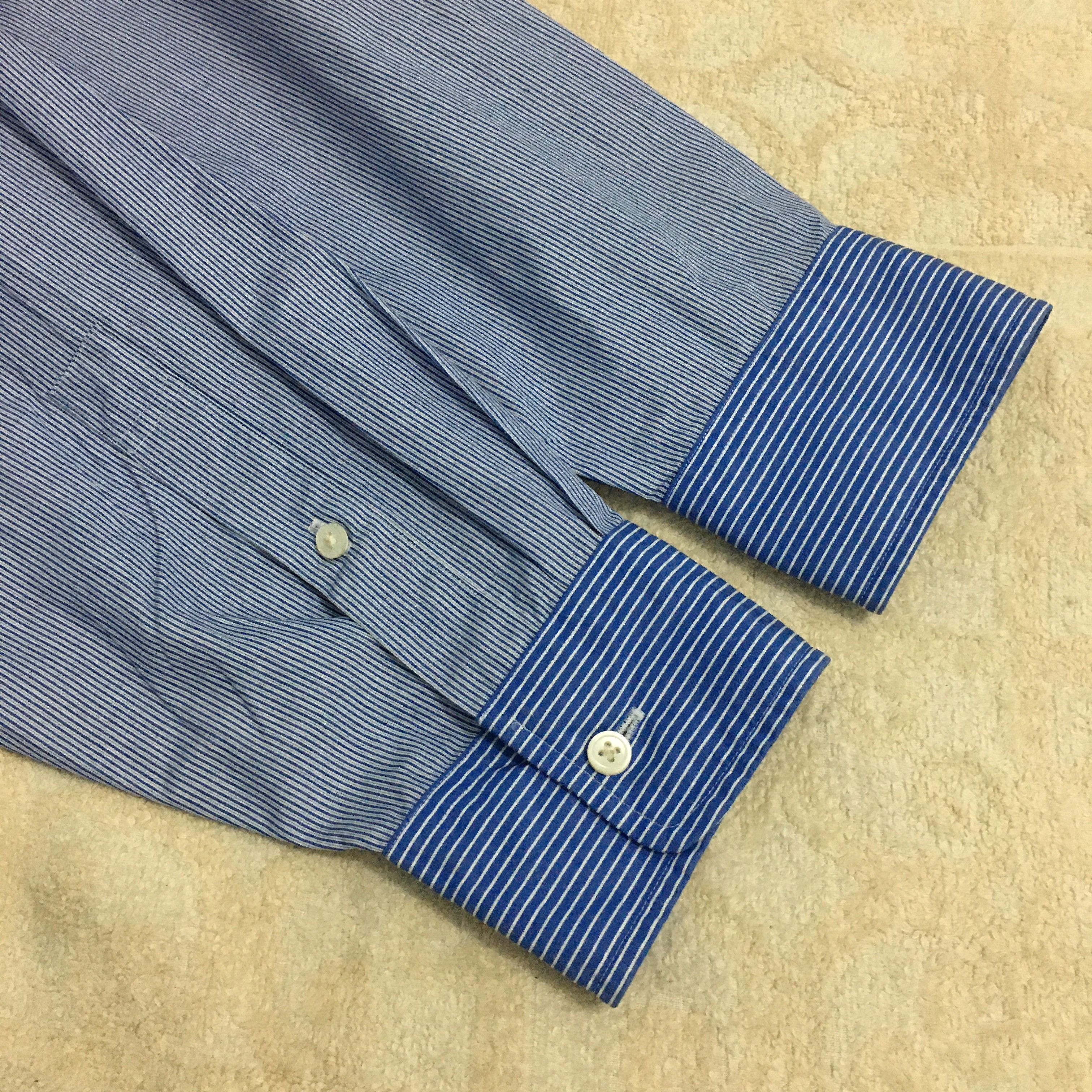 Jil Sander × Uniqlo Uniqlo Jil Sander Hickory Longsleeve Shirt Size US L / EU 52-54 / 3 - 12 Thumbnail