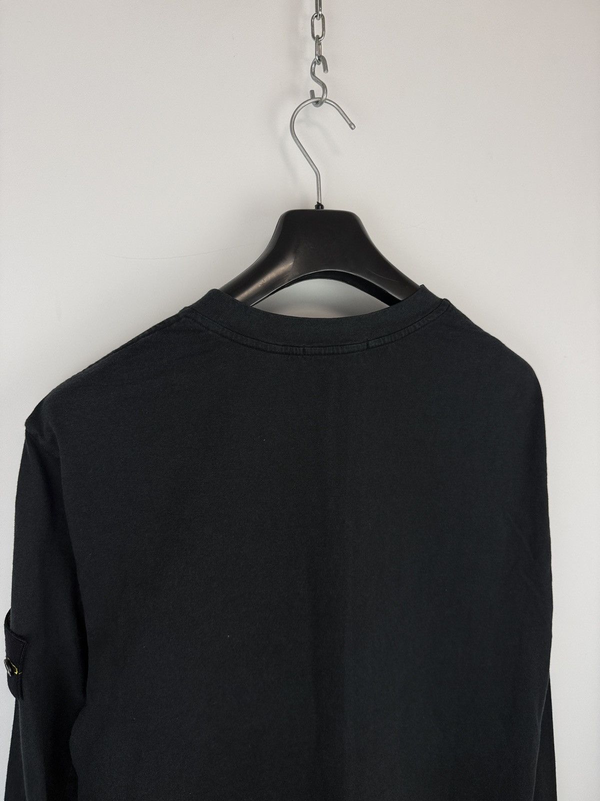 Stone Island Black Stone Island V-neck longsleeve crewneck Size US XXL / EU 58 / 5 - 6 Thumbnail
