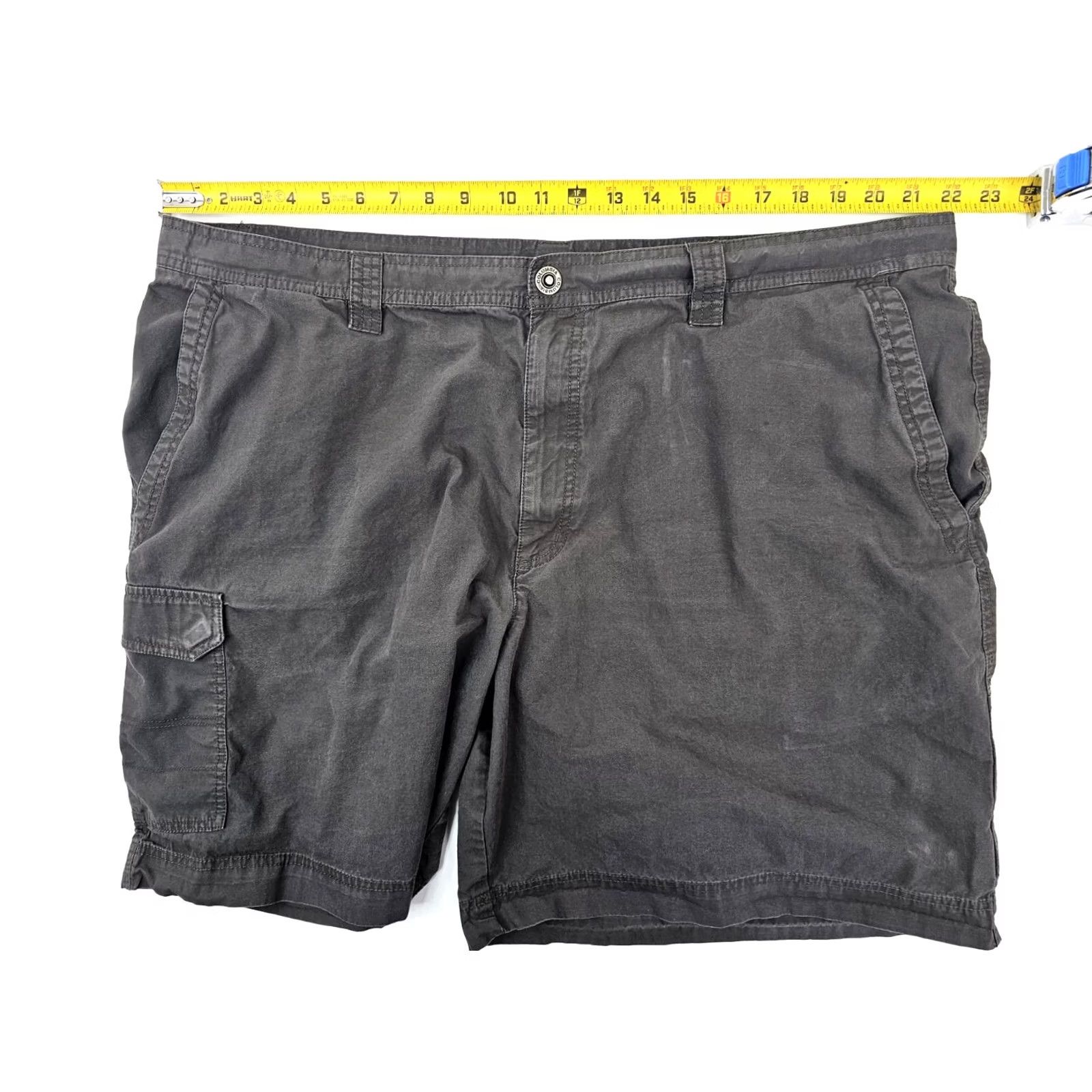 Vintage Columbia Cargo Shorts Mens 44 Gray Cotton Twill Hiking Fishing Outdoor 8.5 Inseam Vest? Size US 44 / EU 60 - 5 Thumbnail