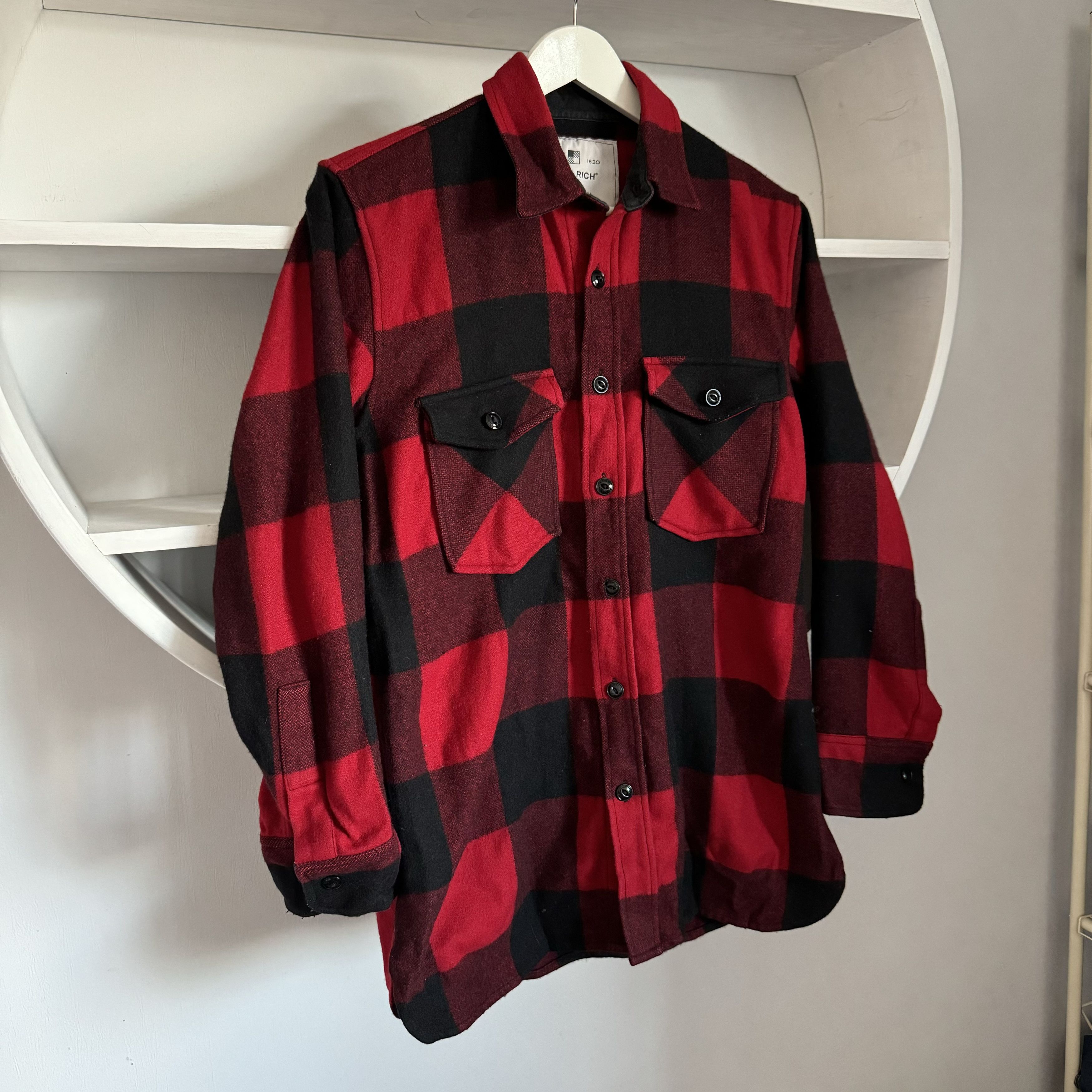 Woolrich Woolen Mills WOOLRICH Check Wool Shirt Jacket Size M Size US M / EU 48-50 / 2 - 2 Thumbnail