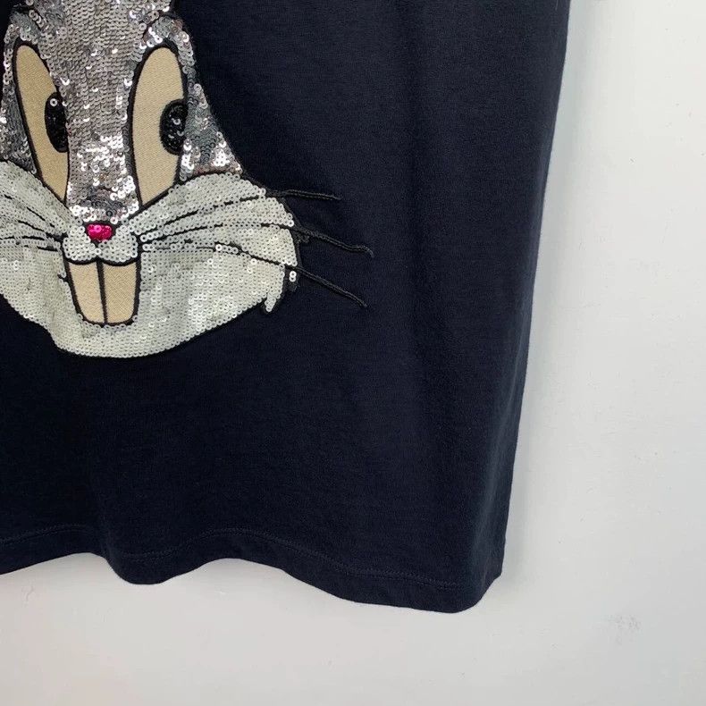 Gucci Gucci Black pattern printed sequin cotton short-sleeved T-s Size US XS / EU 42 / 0 - 4 Thumbnail