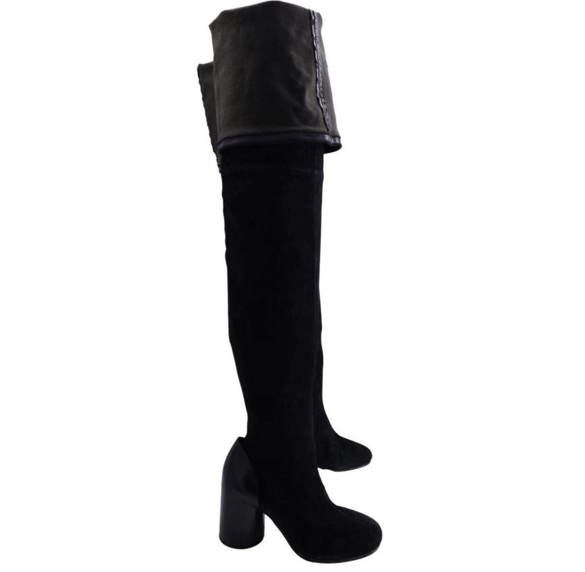 Maison Margiela Maison Margiela Suede Thigh-High Boots - Size 36.5 (US 6.5) Size US 6.5 / IT 36.5 - 4 Thumbnail