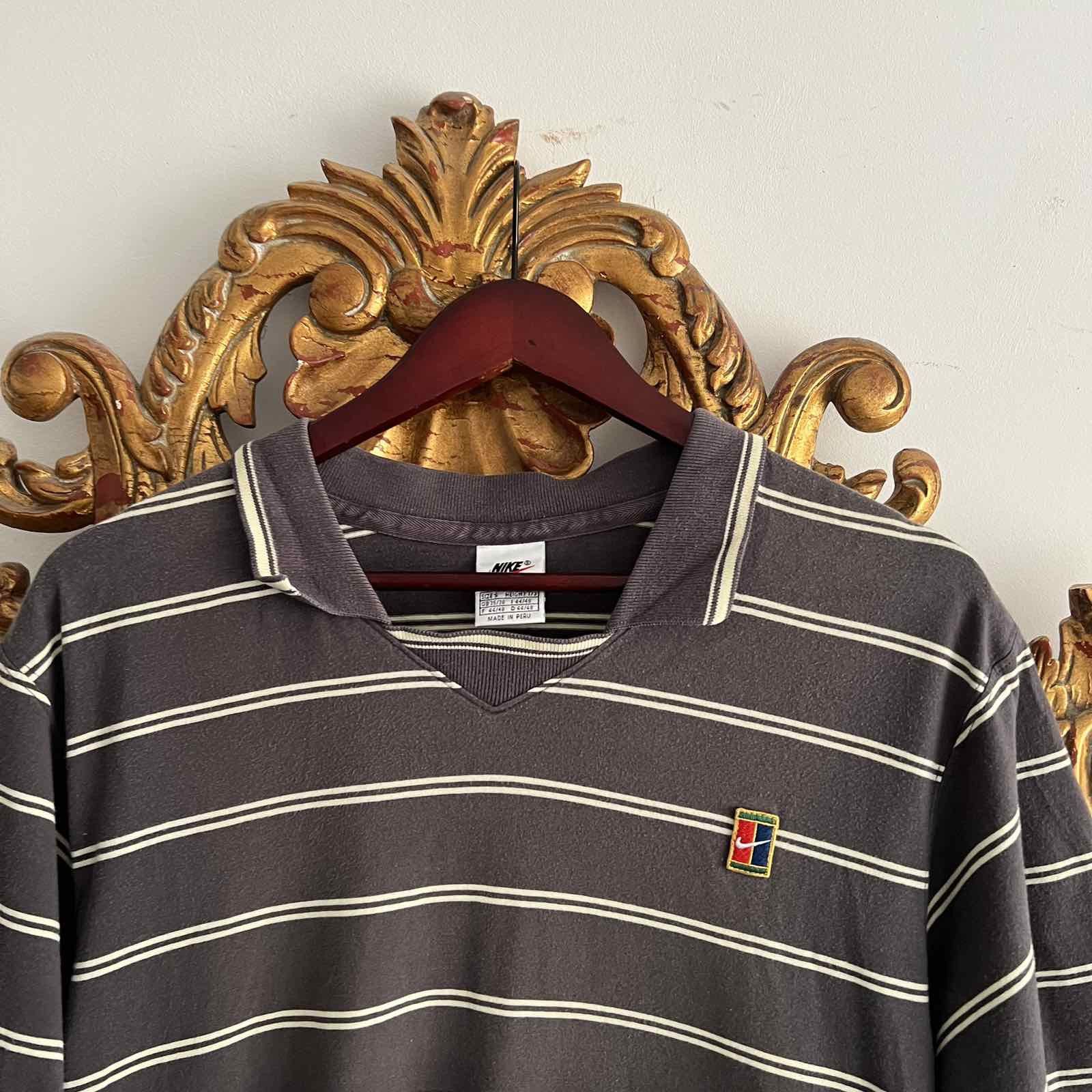 Vintage Vintage Striped Nike Court Dri-Fit Polo Sz S Size US S / EU 44-46 / 1 - 4 Thumbnail