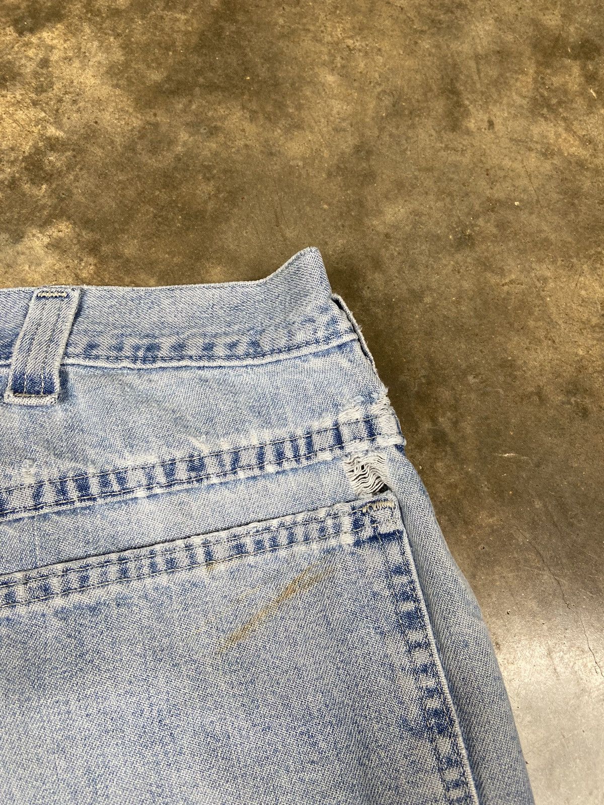 Lee Crazy Vintage Thrashed Faded Baggy Skater Jnco Style Jeans Size US 36 / EU 52 - 4 Thumbnail
