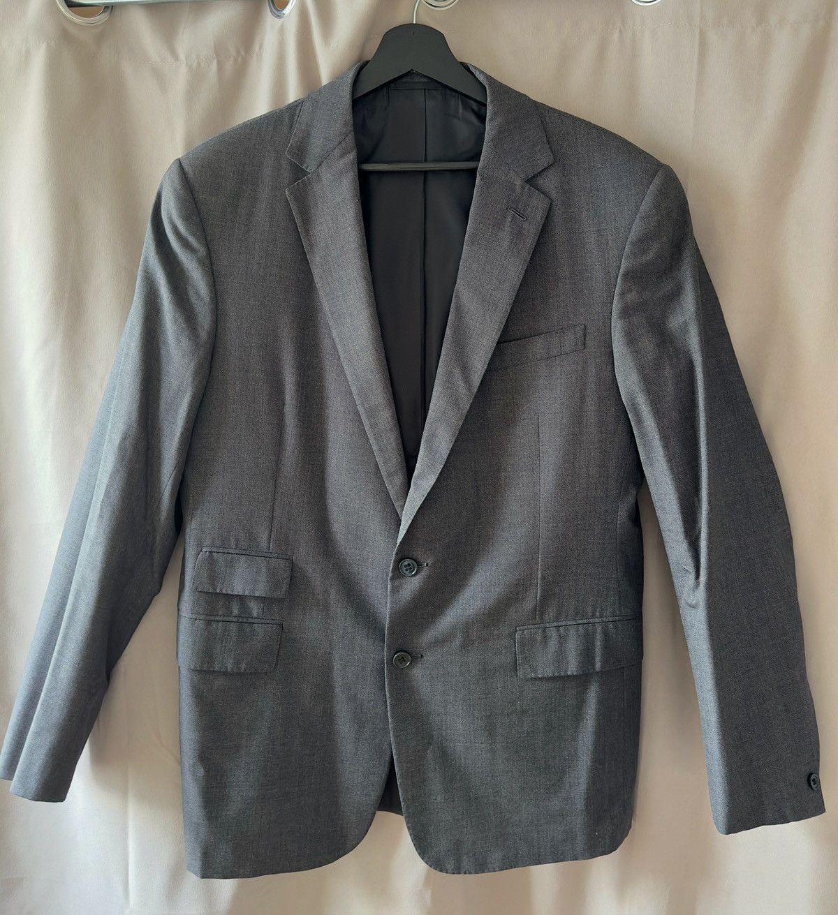 Ralph Lauren Purple Label Ralph Lauren Purple Label Grey Blazer 100% Wool Size US L / EU 52-54 / 3 - 2 Thumbnail
