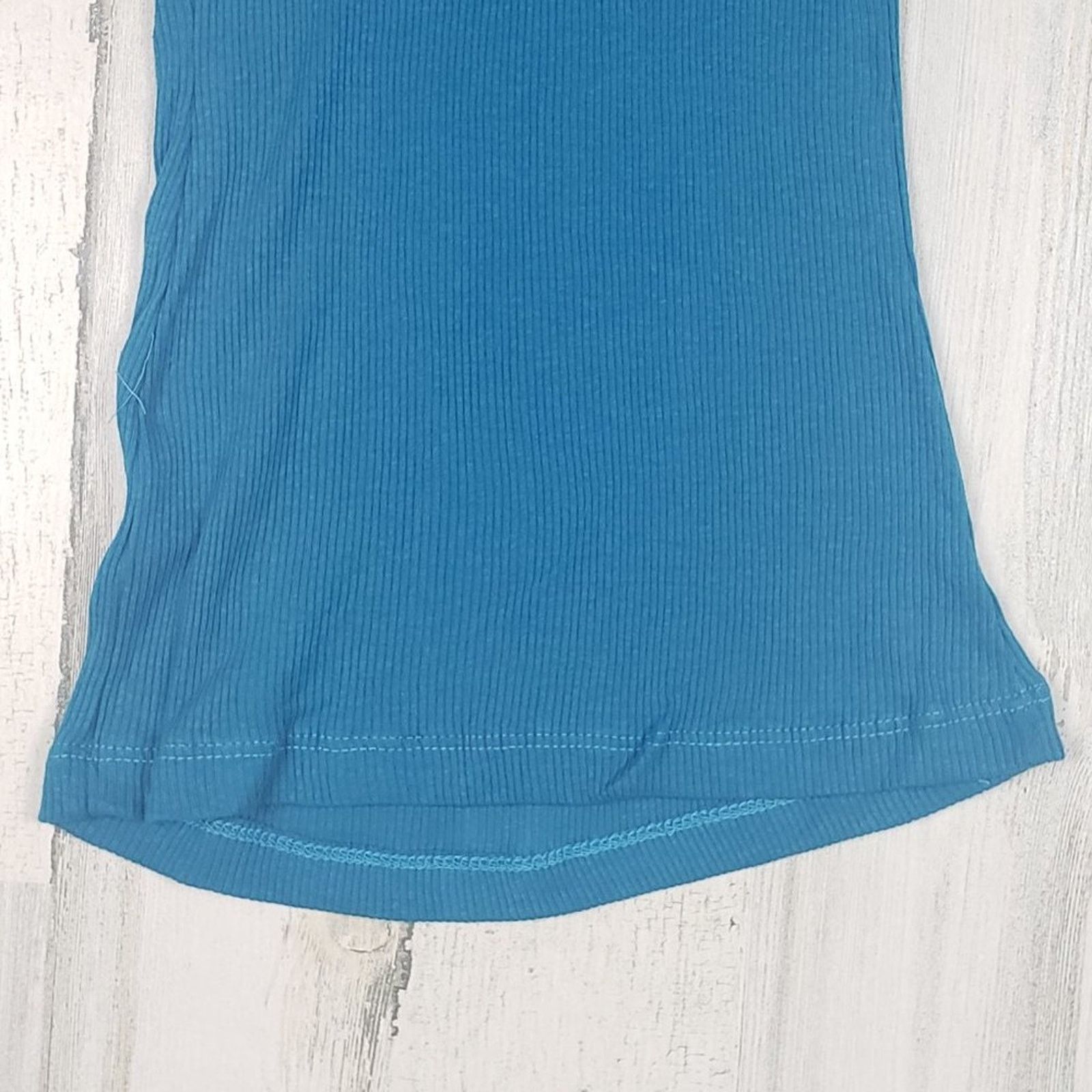 Other NWOT Point Sportswear Teal Blue Ribbed Tank Top Size Medium Size M / US 6-8 / IT 42-44 - 3 Thumbnail