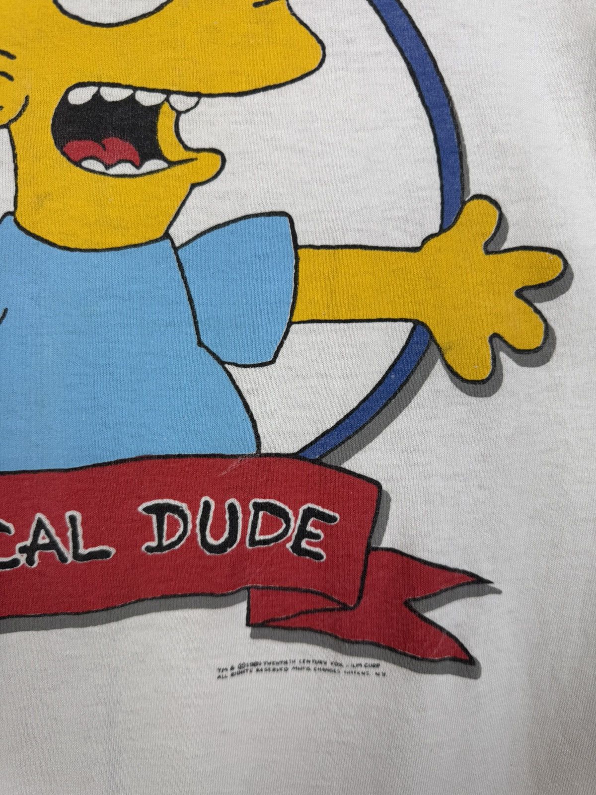 The Simpsons Vintage 1989 Bart Simpson Radical Dude Single Stitch T-shirt Size US XL / EU 56 / 4 - 11 Thumbnail