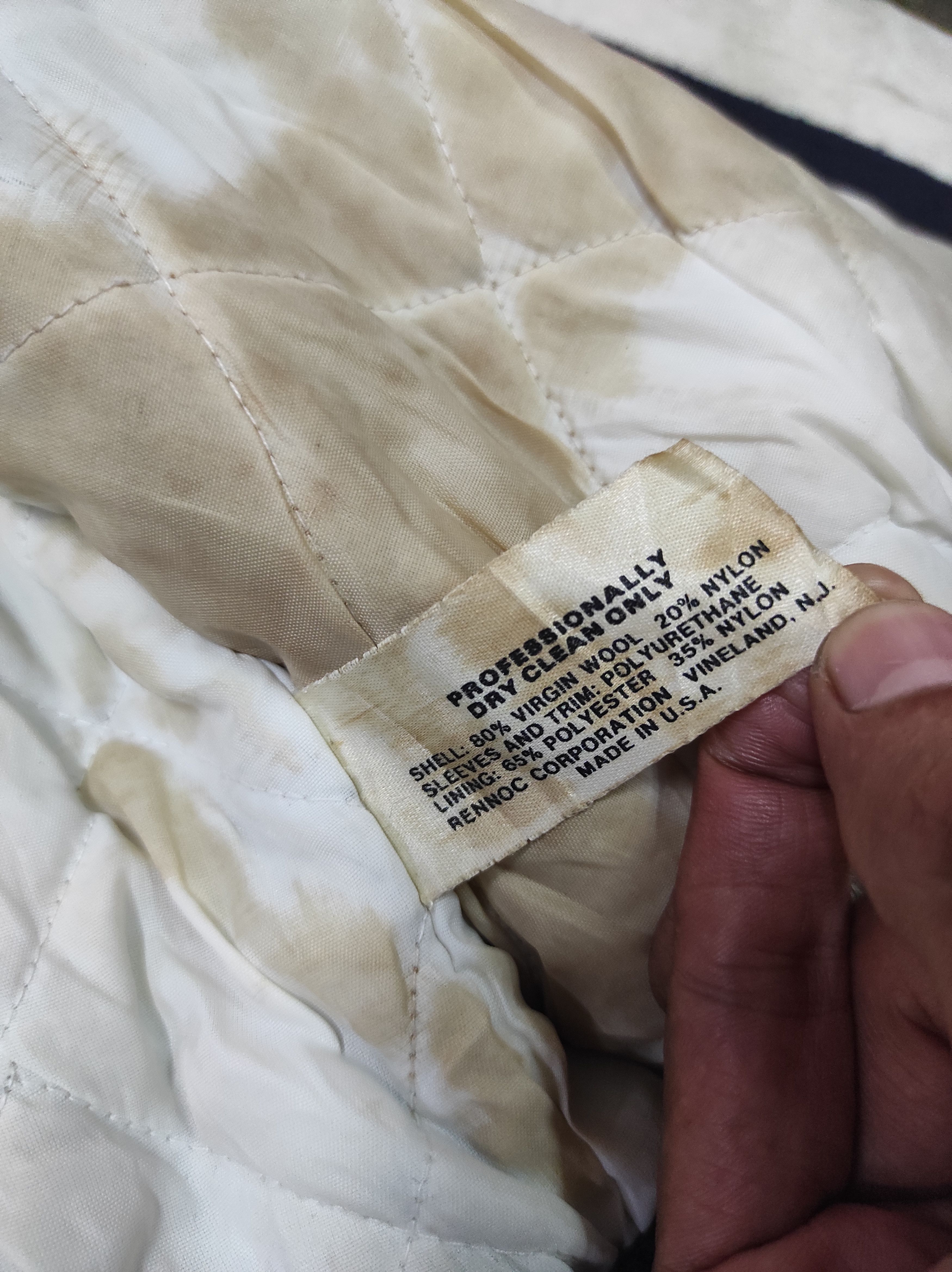 Rennoc × Vintage RENNOC WARRIORS FOOTBALL JOHN 95 VTG WOOL VARSITY JACKET Size US L / EU 52-54 / 3 - 13 Thumbnail