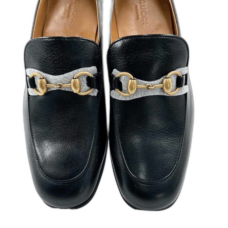 Gucci Black Loafers with Horsebit Detail