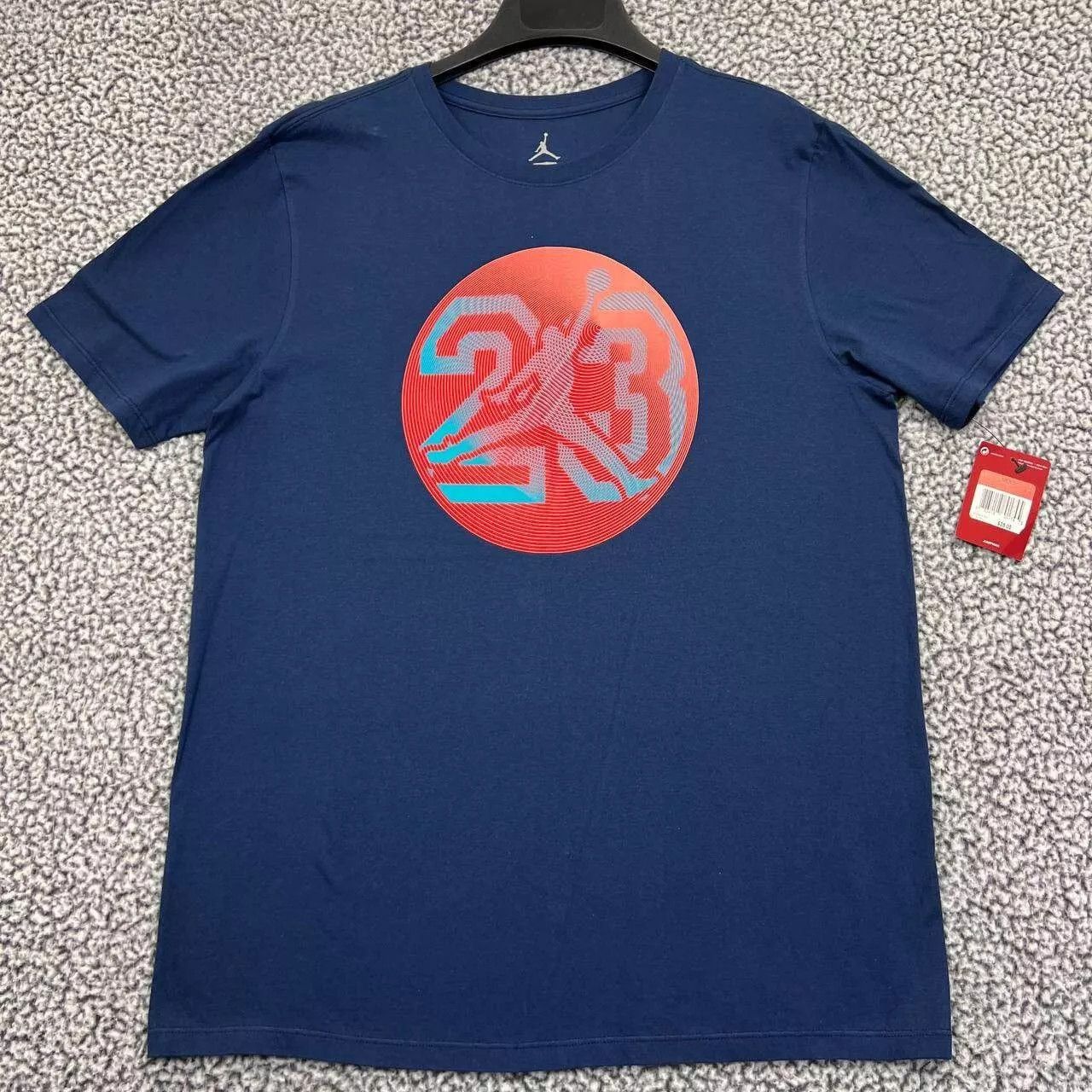 Jordan Brand Air Jordan 23 Shirt Men Jumpman Short Sleeve Crew Neck New L Size US L / EU 52-54 / 3 - 1 Thumbnail