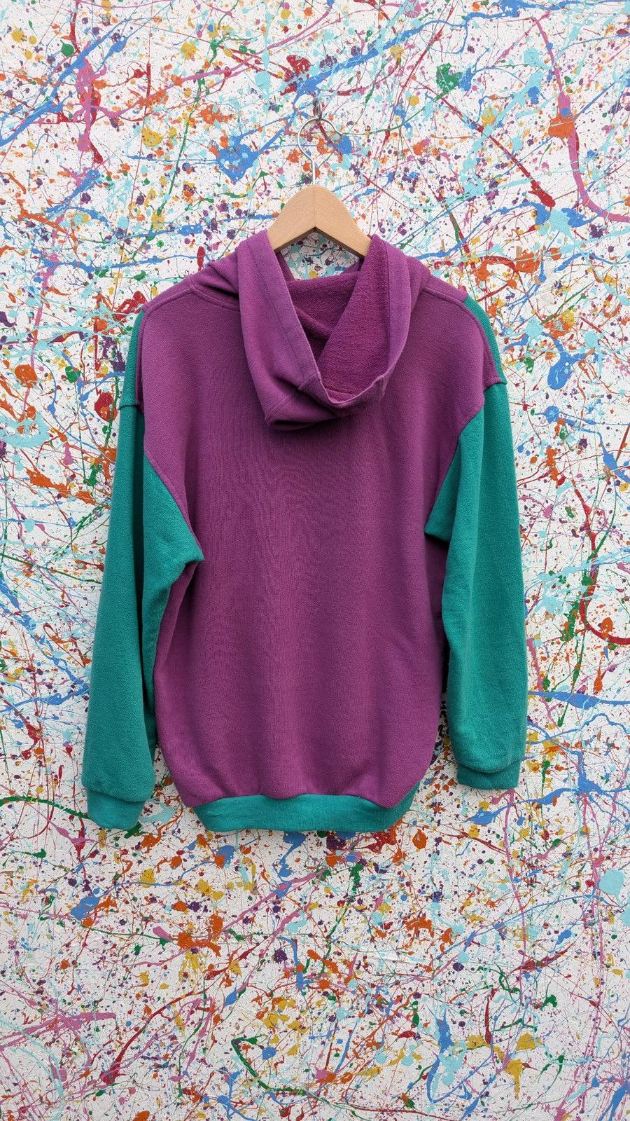 Puma Vintage puma hoodie 80s purple green running unisex Size US M / EU 48-50 / 2 - 5 Thumbnail