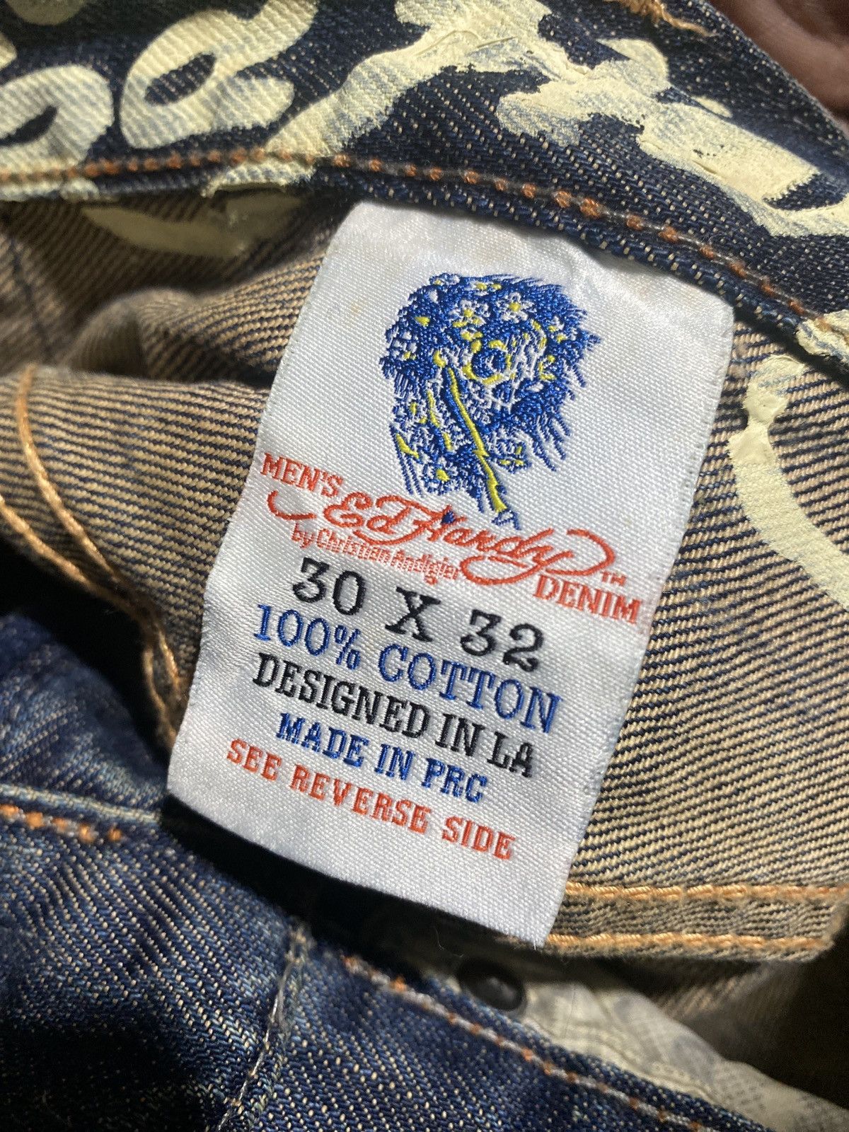 Christian Audigier × Ed Hardy × Japanese Brand ❌SOLD OUT❌ ED HARDY BY CHRISTIAN AUDIGIER WITH EMBROIDERED Size US 30 / EU 46 - 13 Thumbnail