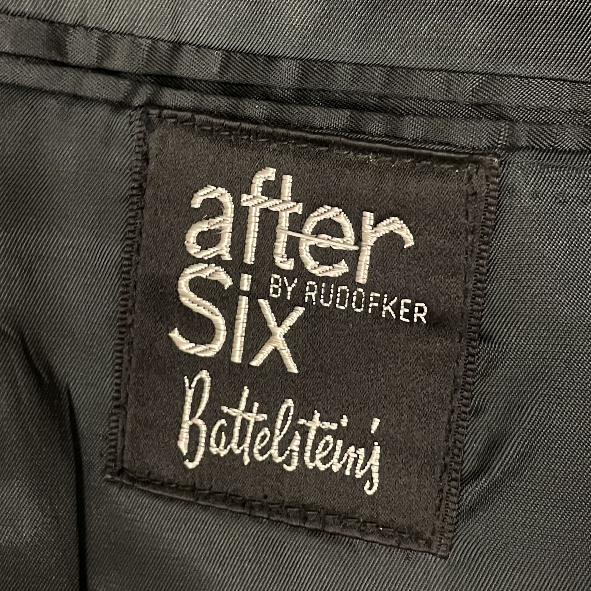 After Six Vtg After Six Black TUX Sport Coat TUXEDO Formal Jacket Size 44R - 5 Thumbnail