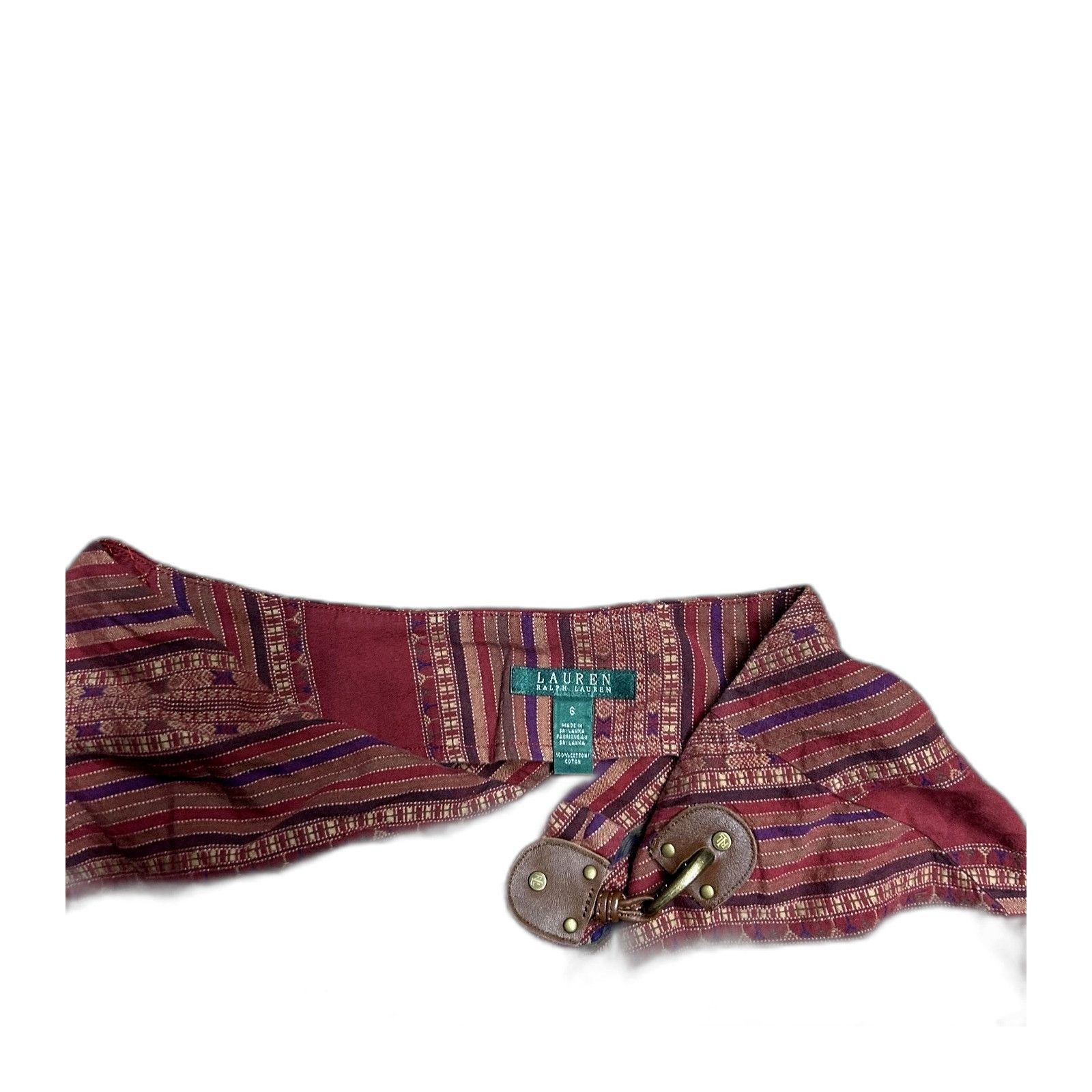 Lauren Ralph Lauren Lauren Ralph Lauren Boho Southwestern Indian Blanket Wrap Sk Size 22" - 2 Thumbnail