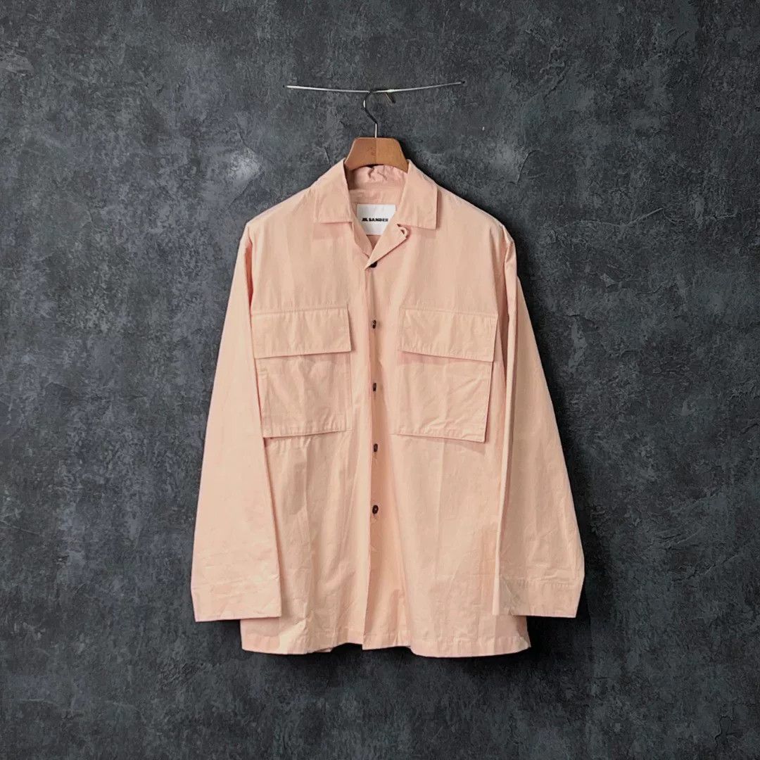 Jil Sander Jil Sander Cotton Pink Shirt m Men Size US M / EU 48-50 / 2 - 1 Thumbnail