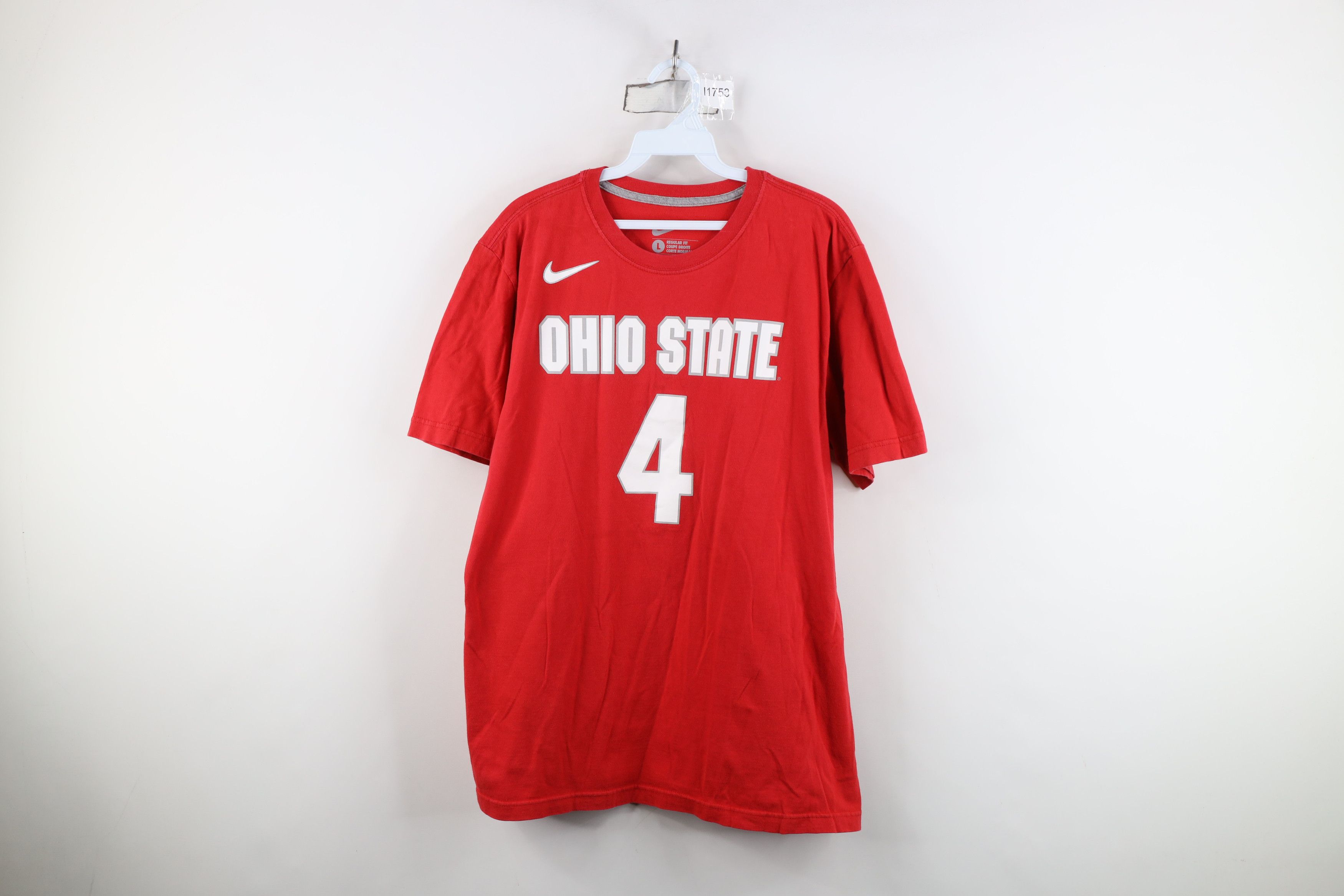 Nike Nike Ohio State University Football Jersey T-Shirt Red #4 Size US L / EU 52-54 / 3 - 1 Thumbnail