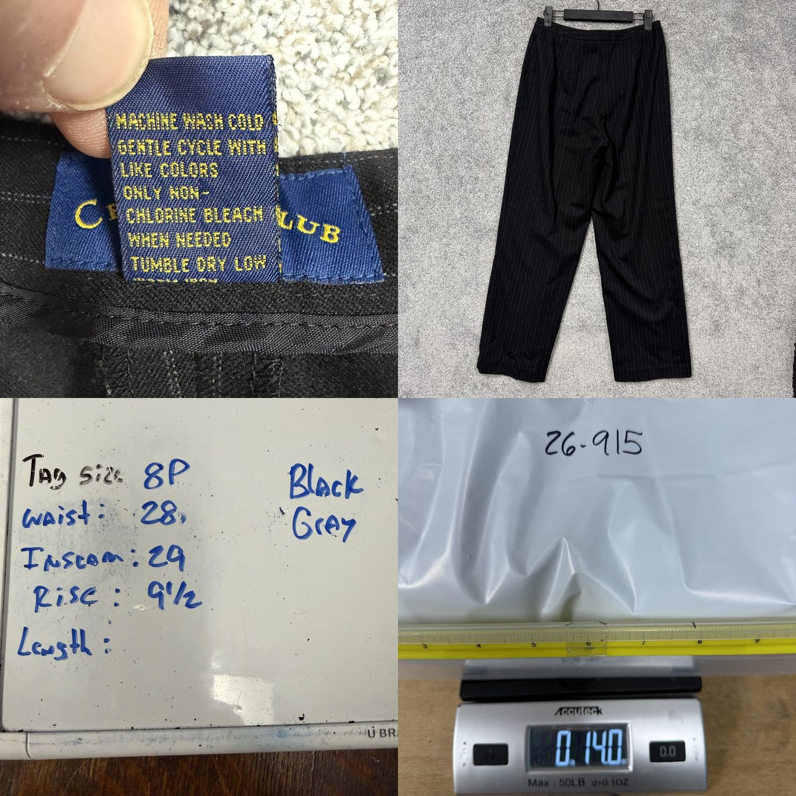 Charter Club Charter Club Dress Pants 8P Straight Leg Office Chic Career Size 30" / US 8 / IT 44 - 8 Thumbnail