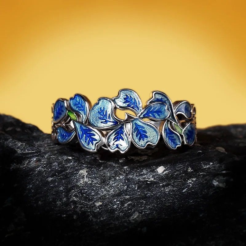 Jewelry × Sterling Silver × Vintage Sterling Silver Lady Flower Ring Size ONE SIZE - 5 Thumbnail