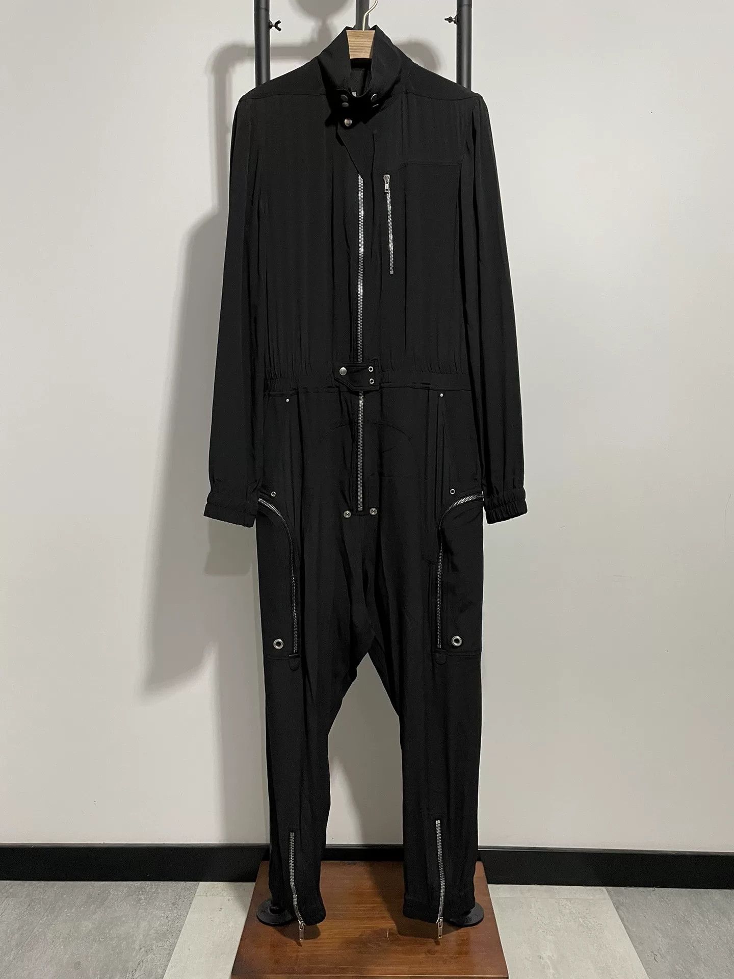 Rick Owens rick owens ro lightweight black jumpsuit Size 34" / US 12 / IT 48 - 1 Thumbnail