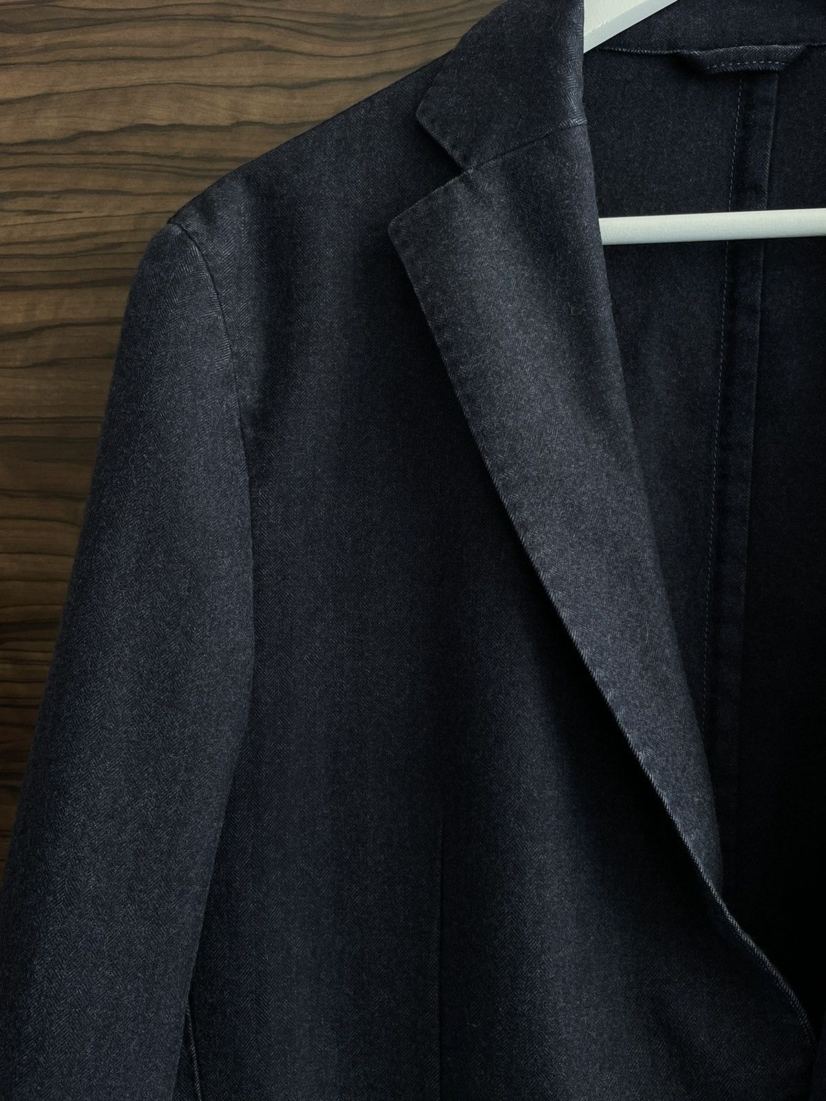 L.B.M. 1911 Lubiam LBM 1911 Unstructured Wool Blazer, Navy Size 50R - 4 Thumbnail
