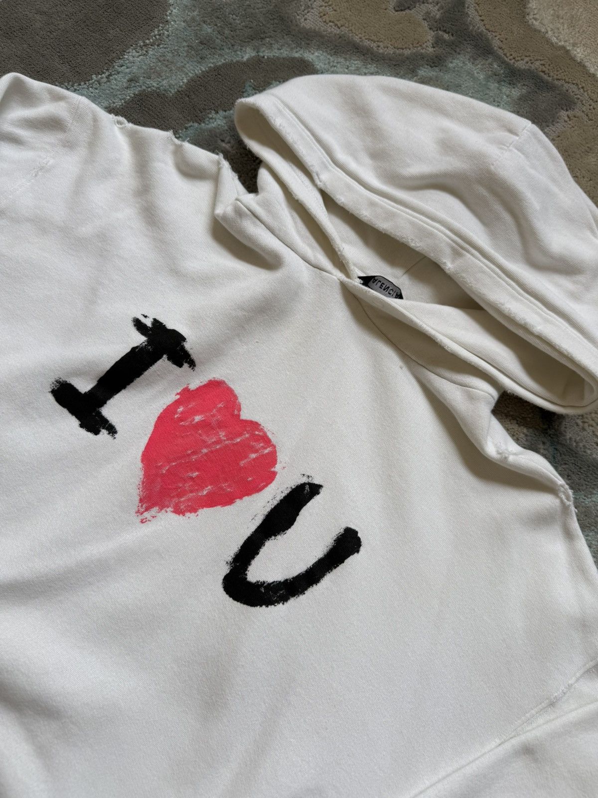 Balenciaga Balenciaga 2020 Valentines Day Exclusive “I❤️U” Hoodie Size US XS / EU 42 / 0 - 2 Thumbnail